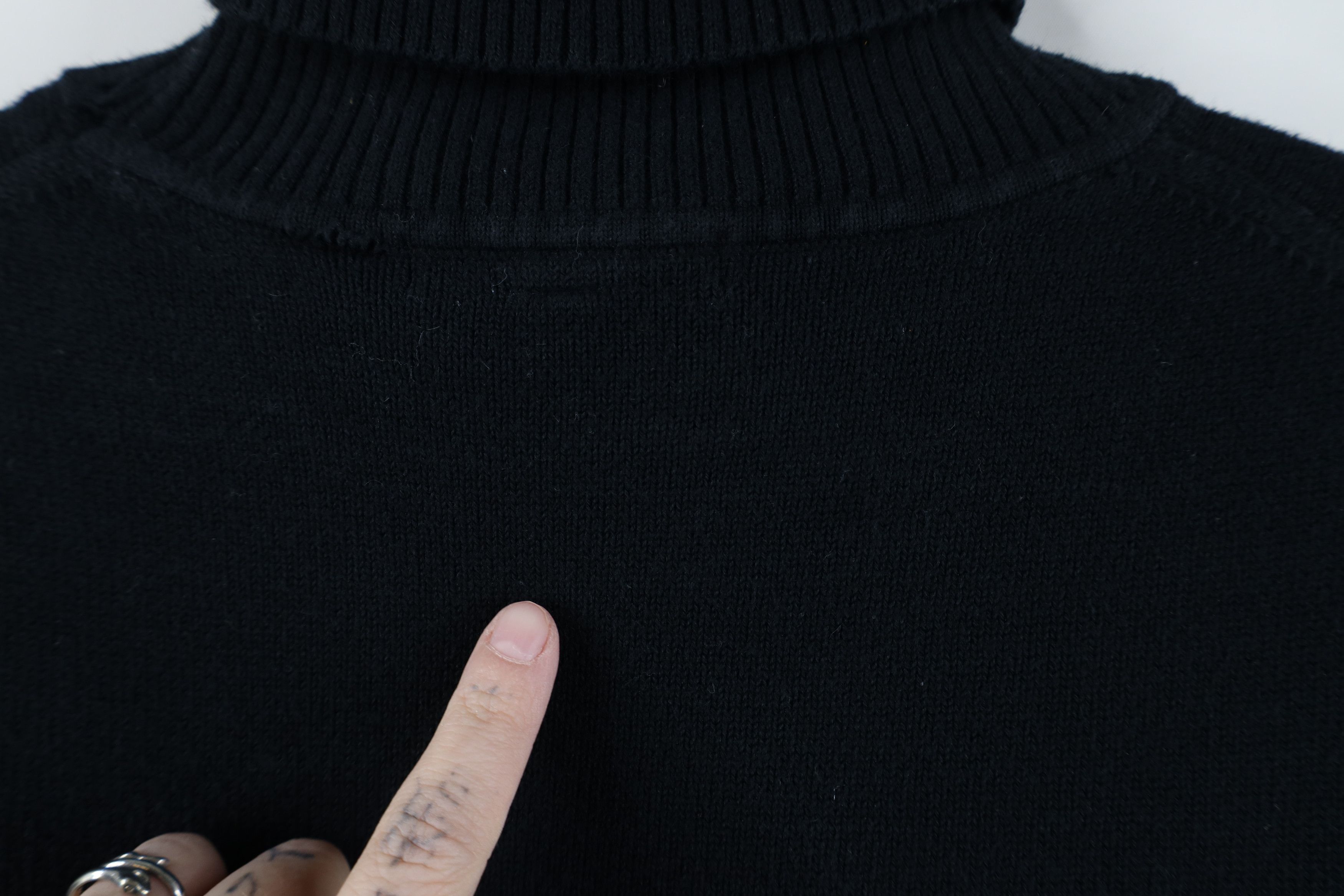 Gap Vintage Y2K Gap Blank Stretch Knit Turtleneck Sweater Black Size XL / US 12-14 / IT 48-50 - 10 Thumbnail
