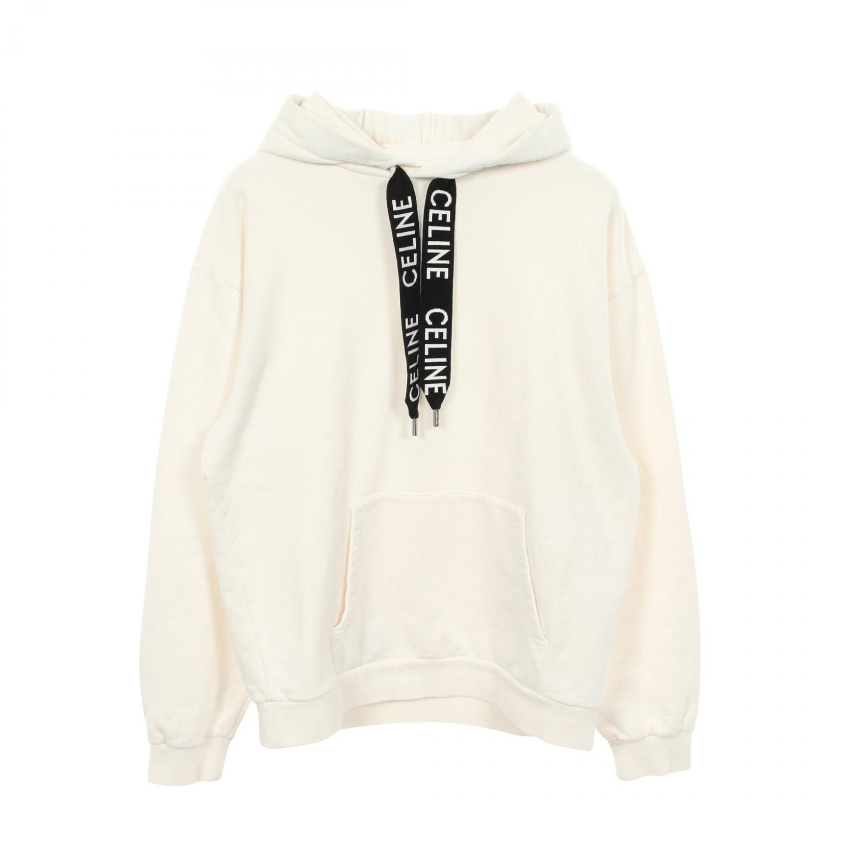 Celine Celine Celine Logo Loose Cotton Hoodie Textile Sweatshirts & Hoodies 2Y468670Q DUTY FREE for USA Size ONE SIZE - 1 Thumbnail