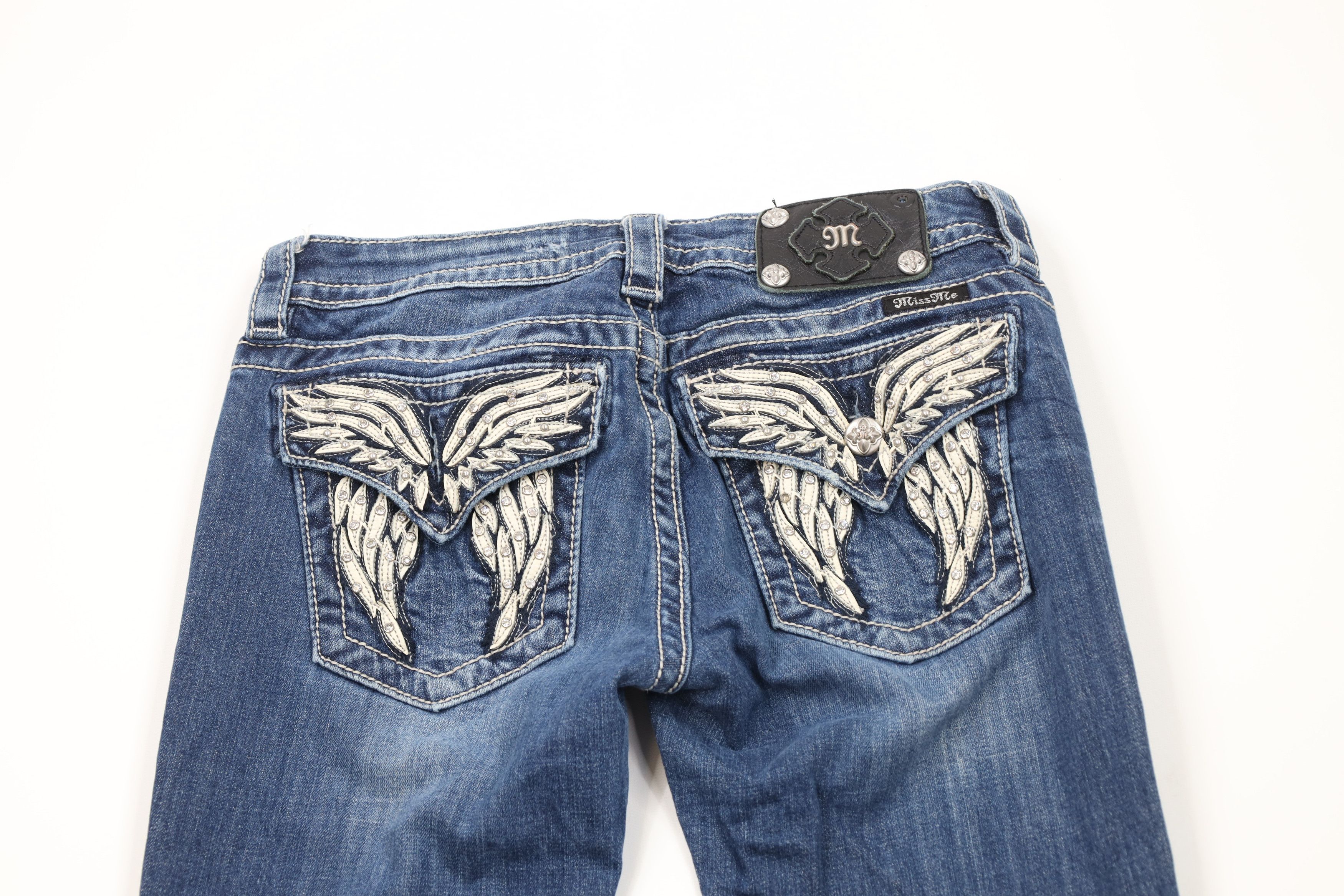 Miss Me Miss Me Stitch Stretch Signature Rise Bootcut Denim Jeans Size 28" / US 6 / IT 42 - 9 Thumbnail
