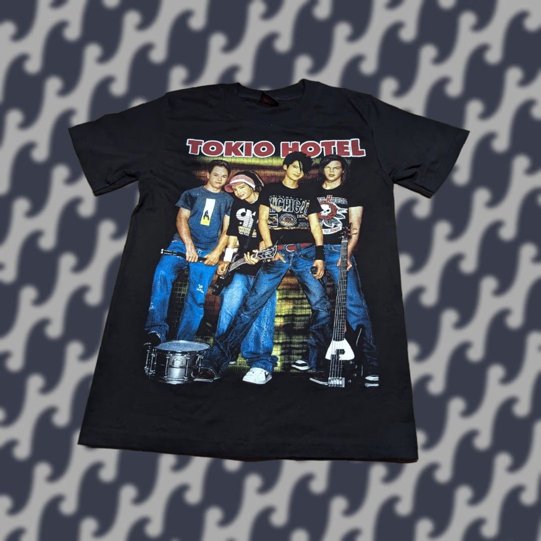 Vintage Tokio Hotel Vintage Shirt Mens Medium Band Tee Music Pop Rock Tokyo Thunder T-Shirt Unisex Adults Short Sleeve Round Neck Black 90s Concert Size US M / EU 48-50 / 2 - 1 Thumbnail