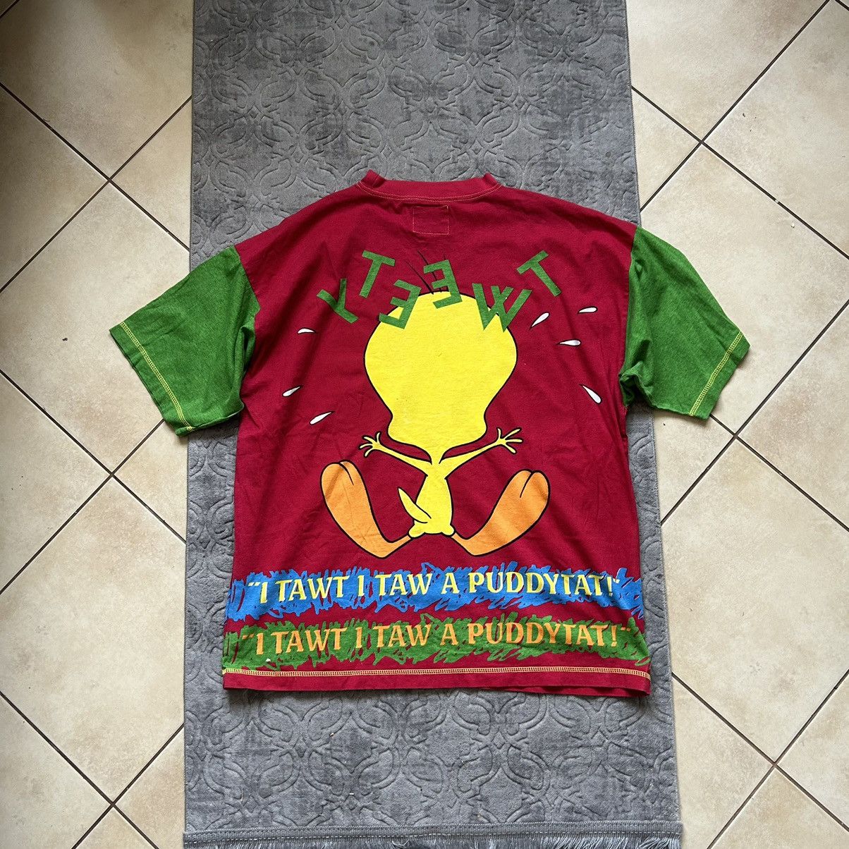 Cartoon Network × Disney × Vintage DS 90s Disney Loones Tunes Tweety tee boxy Size US L / EU 52-54 / 3 - 2 Thumbnail