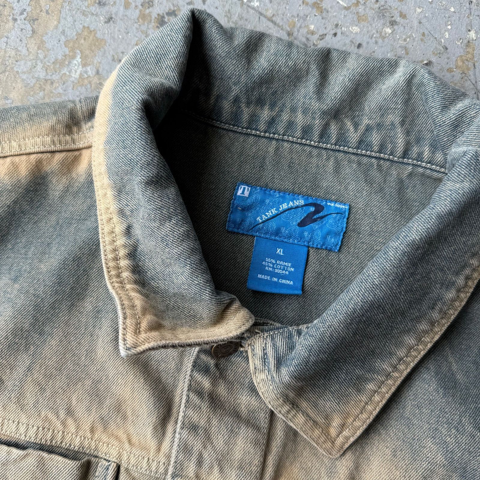 Other Vintage Y2K Tank Jeans Sand Wash Denim Jacket XL Size US XL / EU 56 / 4 - 2 Thumbnail
