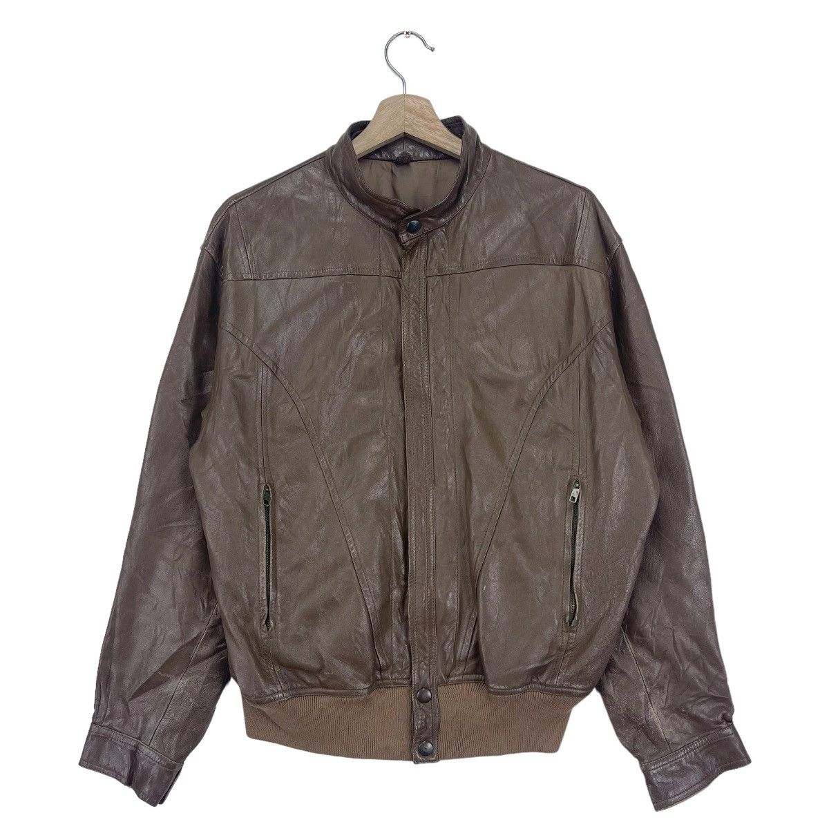 Vintage Fiocchi Italian Leather Jacket Size US M / EU 48-50 / 2 - 1 Thumbnail