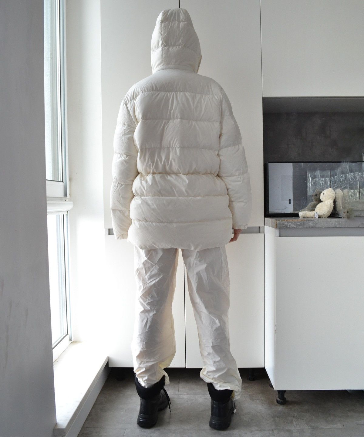 Moncler MONCLER Down Jacket Coat Hooded Vintage Milky 90s Size M / US 6-8 / IT 42-44 - 3 Thumbnail