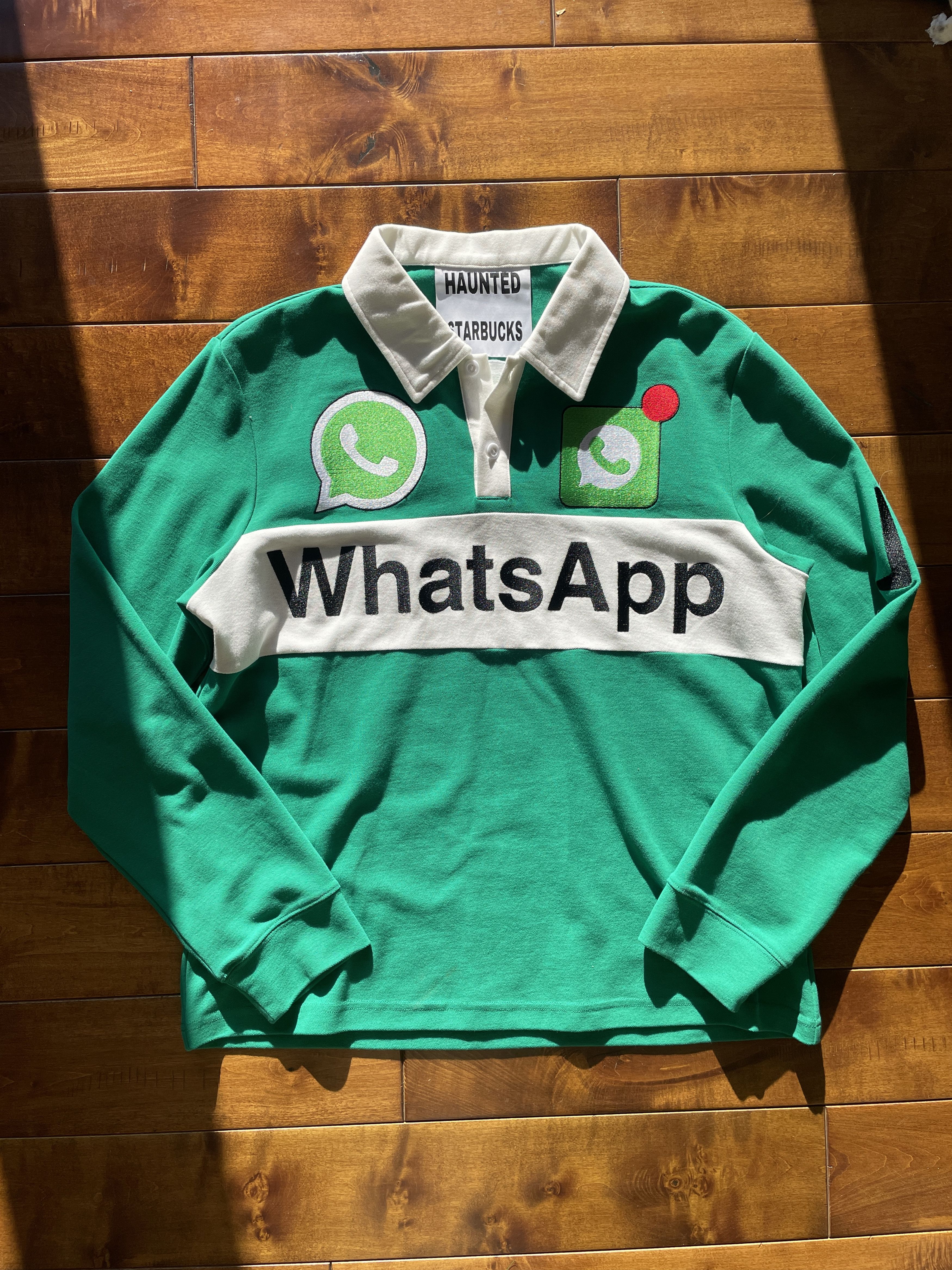 Haunted Starbucks Haunted Starbucks WHATS APP - Polo Shirt | Grailed