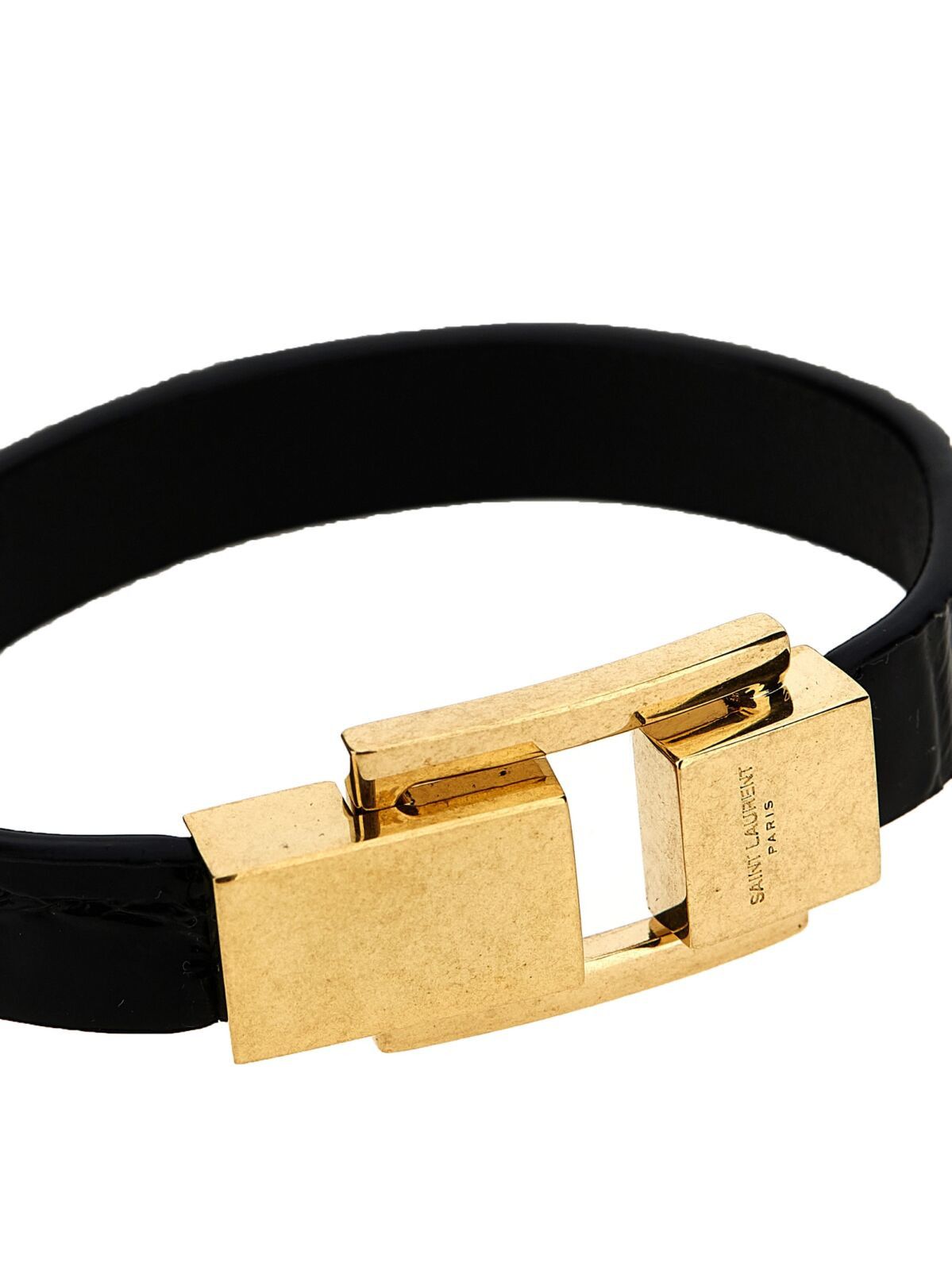 Saint Laurent Paris o1la1rc1a0325 Size: OS / 651489 Bracelet in Black/Gold Size ONE SIZE - 3 Thumbnail