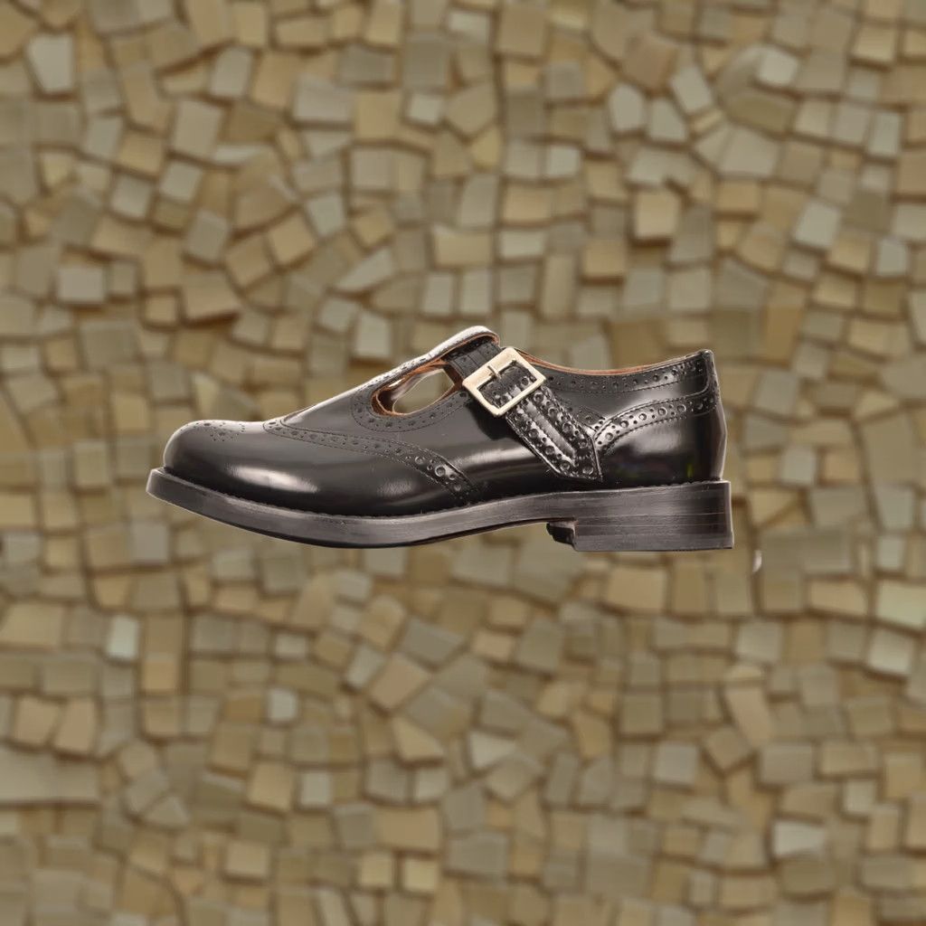 Grenson Grenson Gia Womens Mary Jane Sandals Black Gloss 213088 Size 5 Size US 8 / IT 38 - 1 Thumbnail