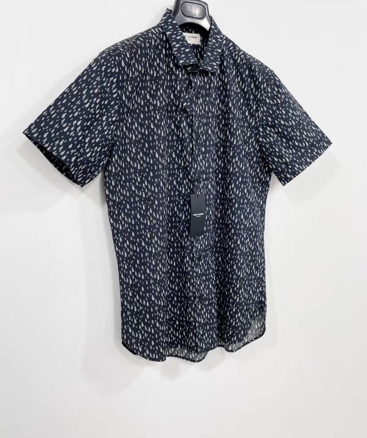 Saint Laurent Paris SAINT LAURENT 100% Cotton Short Sleeve Shirt J30 Size US M / EU 48-50 / 2 - 2 Thumbnail