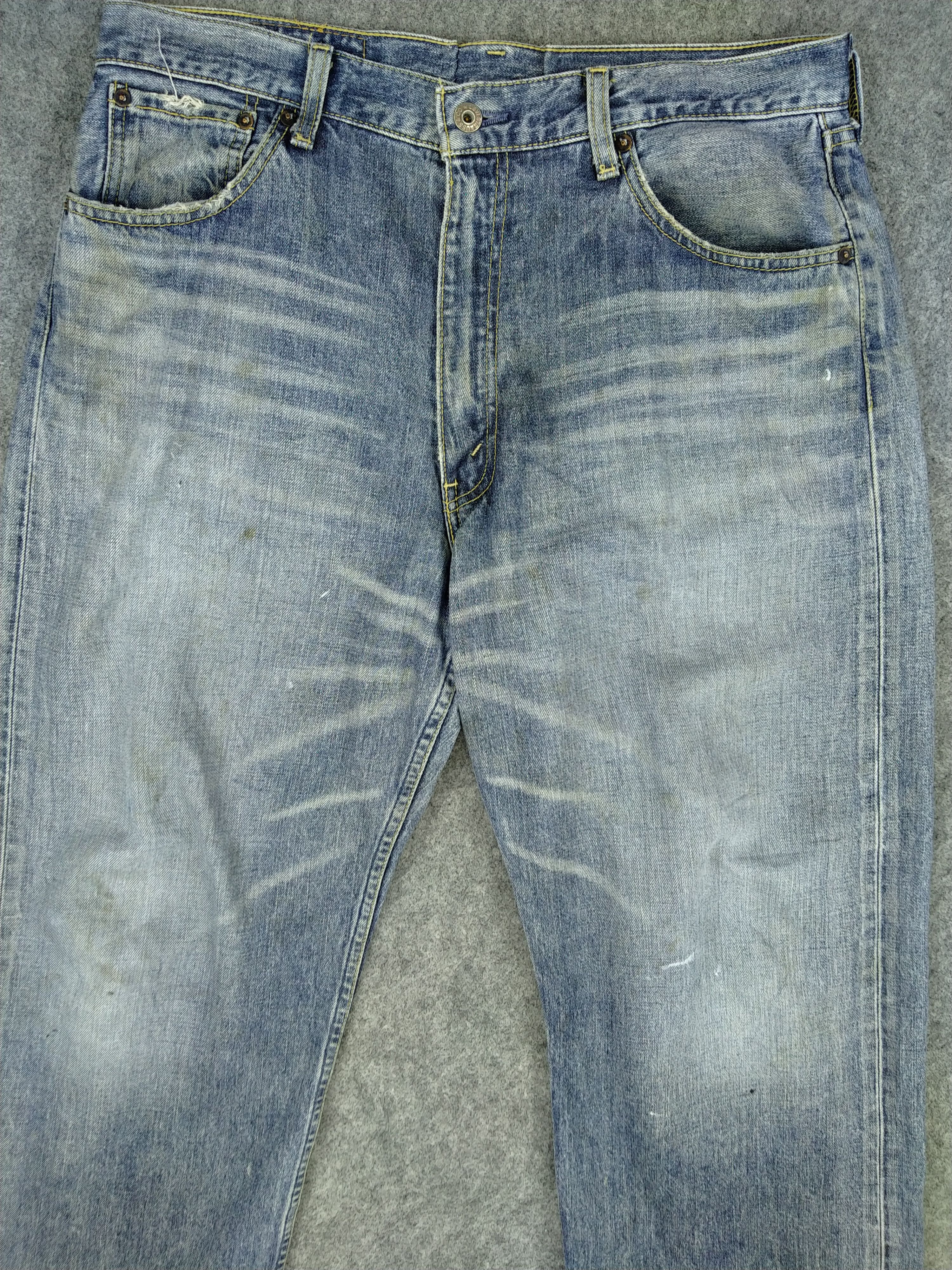 Levi's Blue Distressed Vintage Levi's 504 Denim 34x26 -JN760 Size US 34 / EU 50 - 2 Thumbnail
