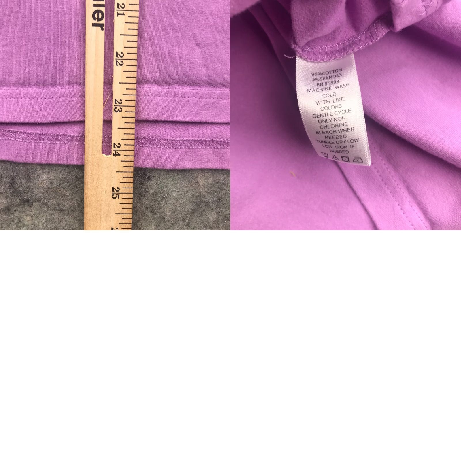 Denim & Co. VINTAGE Denim & Co. Tank Top Shirt Women 1X Purple Cotton Spandex Jersey Sleeveless Casual 90s Event Mens Womens? Size XL / US 12-14 / IT 48-50 - 8 Thumbnail