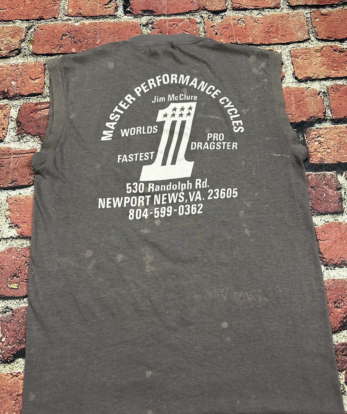 Harley Davidson Vintage 3D Emblem Harley Davidson Sleeveless T Shirt 80s Size US L / EU 52-54 / 3 - 13 Thumbnail