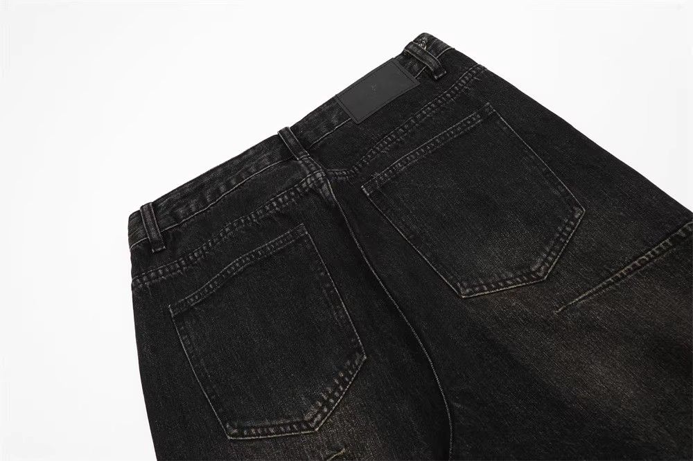 Japanese Brand × Jean Washed and distressed loose American retro casual jeans Size US 32 / EU 48 - 6 Thumbnail