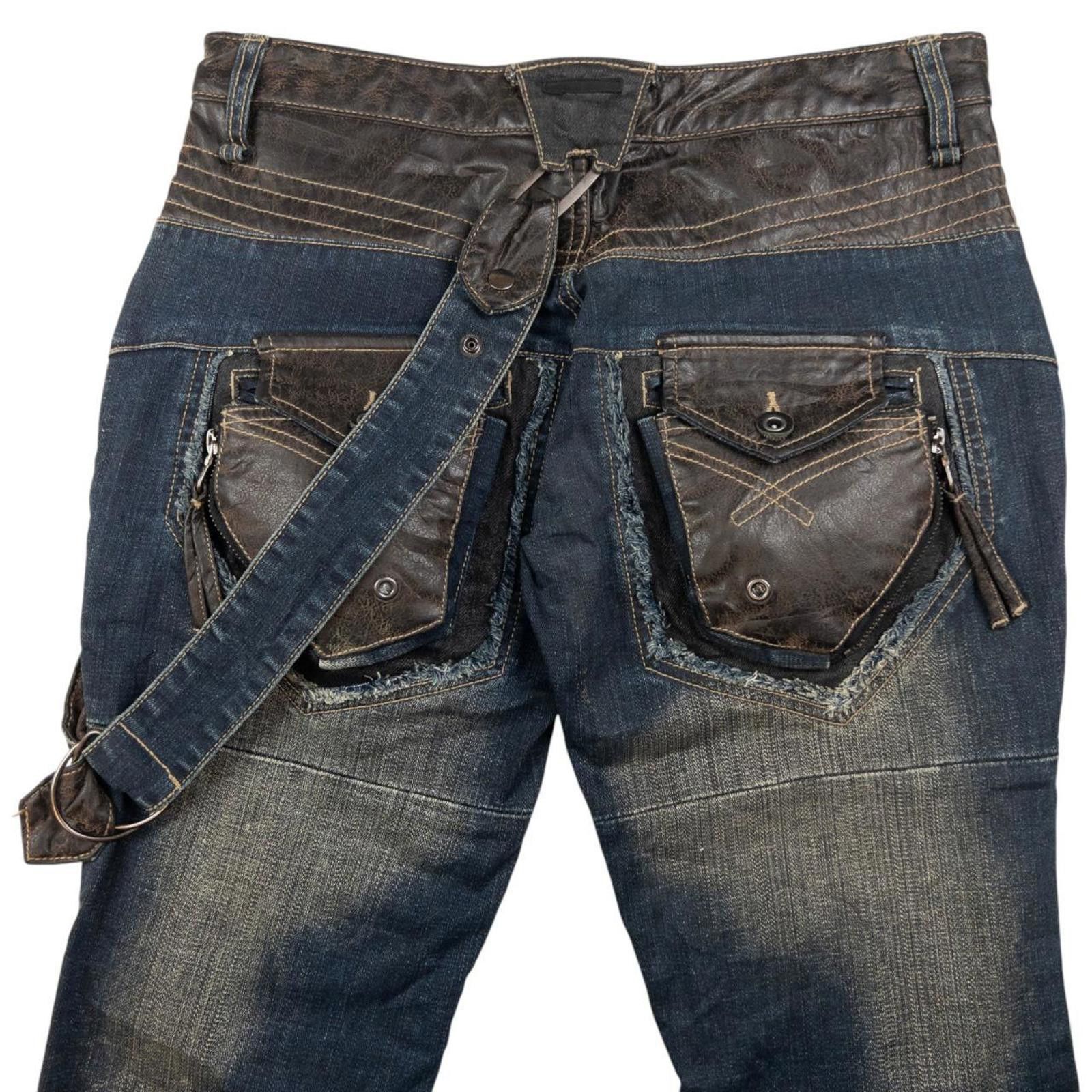 Other Vintage PPFM Distressed Denim Jeans Size W30 Size US 30 / EU 46 - 4 Thumbnail