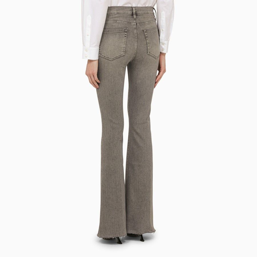 Frame o1d2blof0824 Denim Flared Jeans in Grey Size 30" / US 8 / IT 44 - 4 Thumbnail