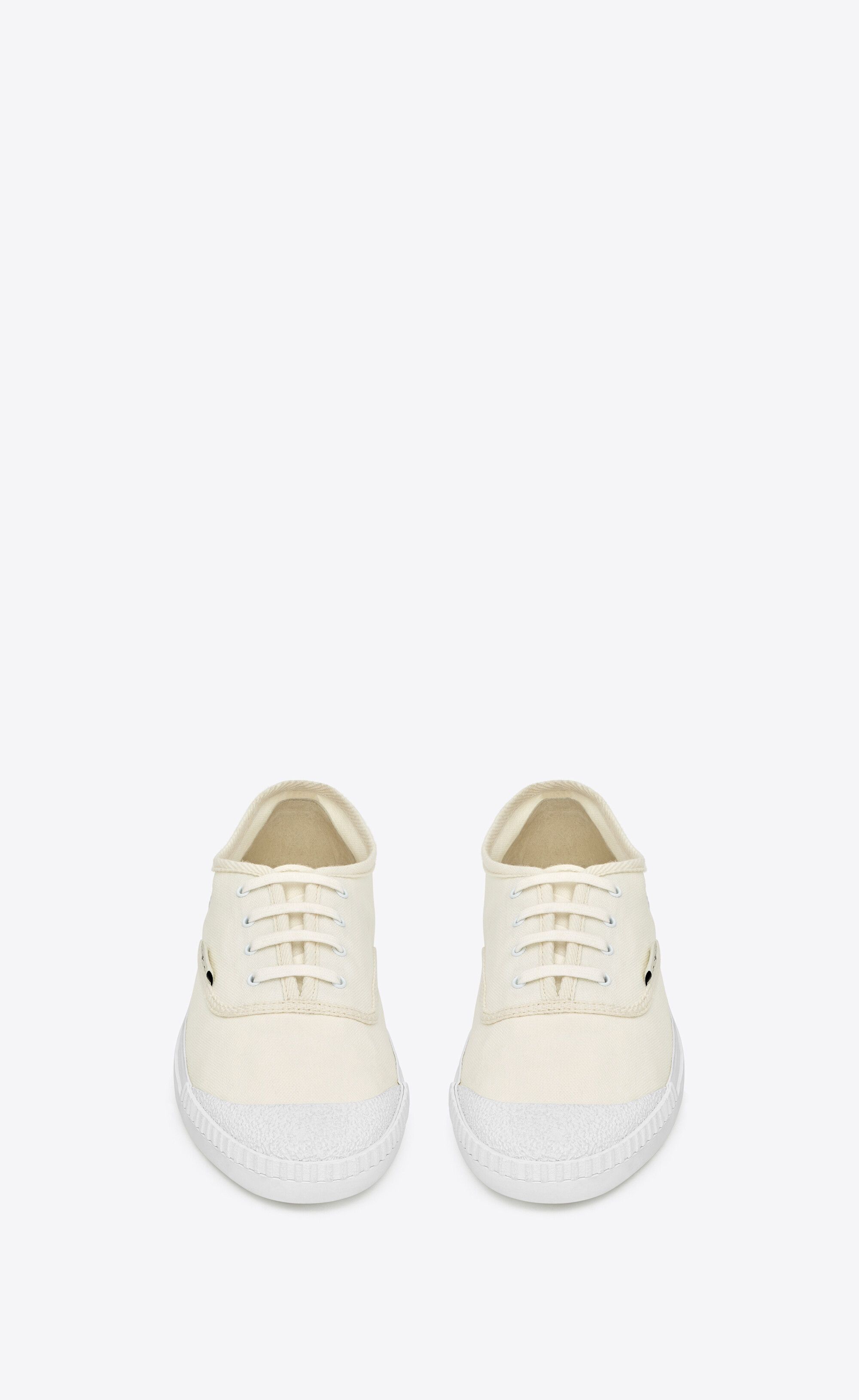 Saint Laurent Paris o1bcso1str1225 Wes Sneakers In Canvas in White Size US 13 / EU 46 - 3 Thumbnail
