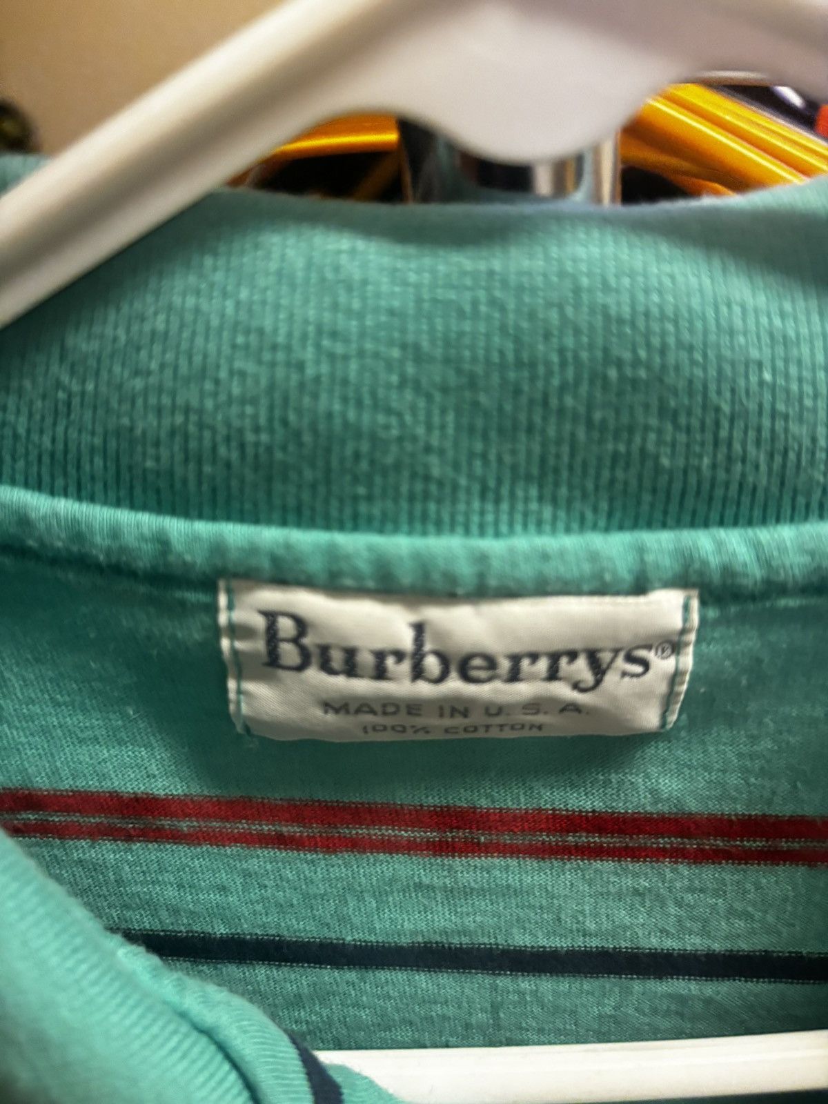Burberry Aqua Burberry polo Size US M / EU 48-50 / 2 - 3 Thumbnail