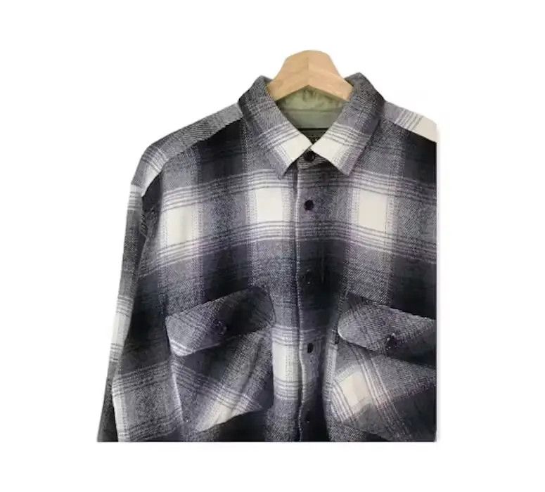 Vintage Bayleaf Plaid Tartan Flannel Shirt Button Up Size US M / EU 48-50 / 2 - 3 Thumbnail