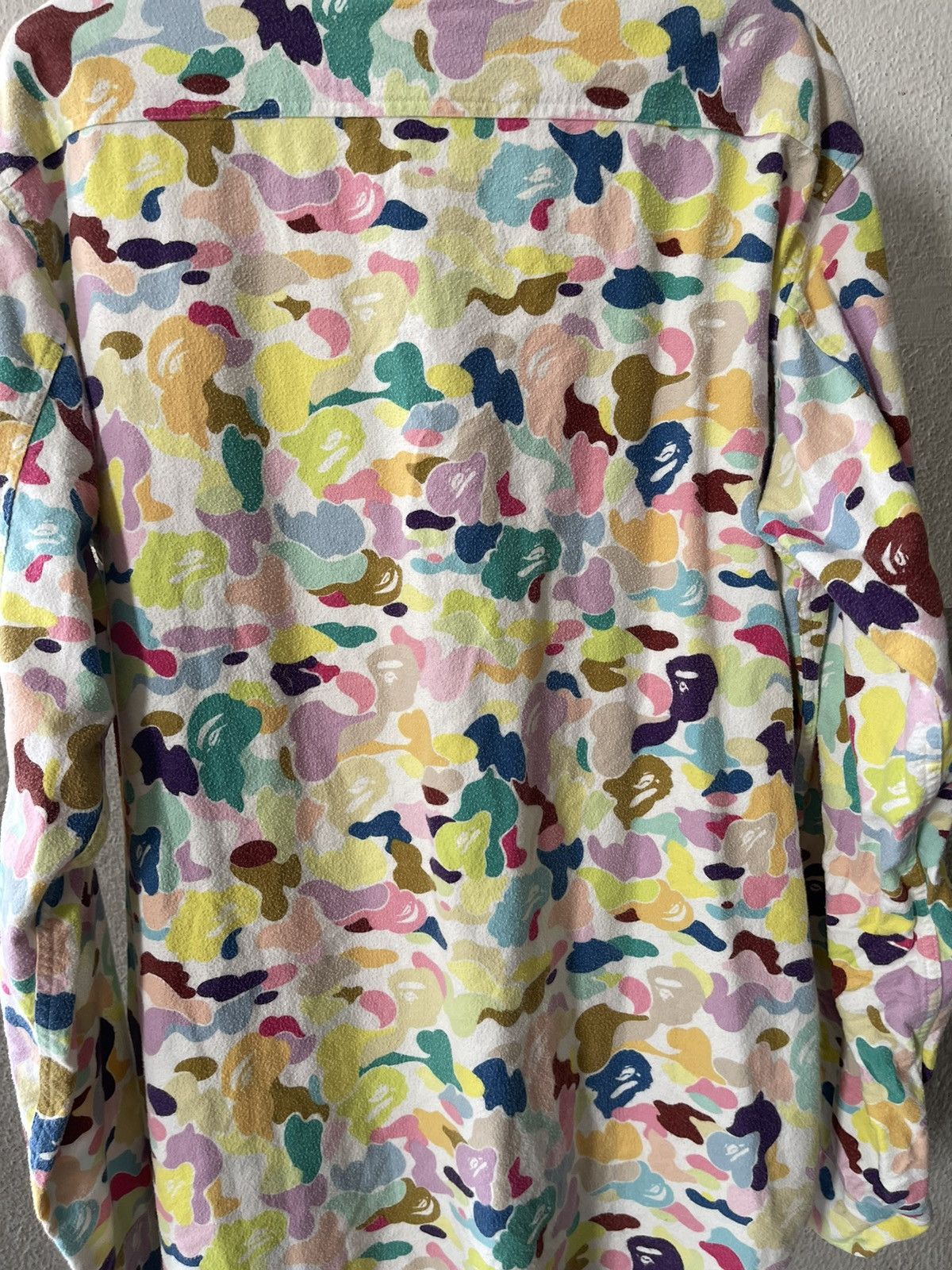 Bape OG Bape Multi Camo Longsleeve Button Shirt Size US XL / EU 56 / 4 - 8 Thumbnail