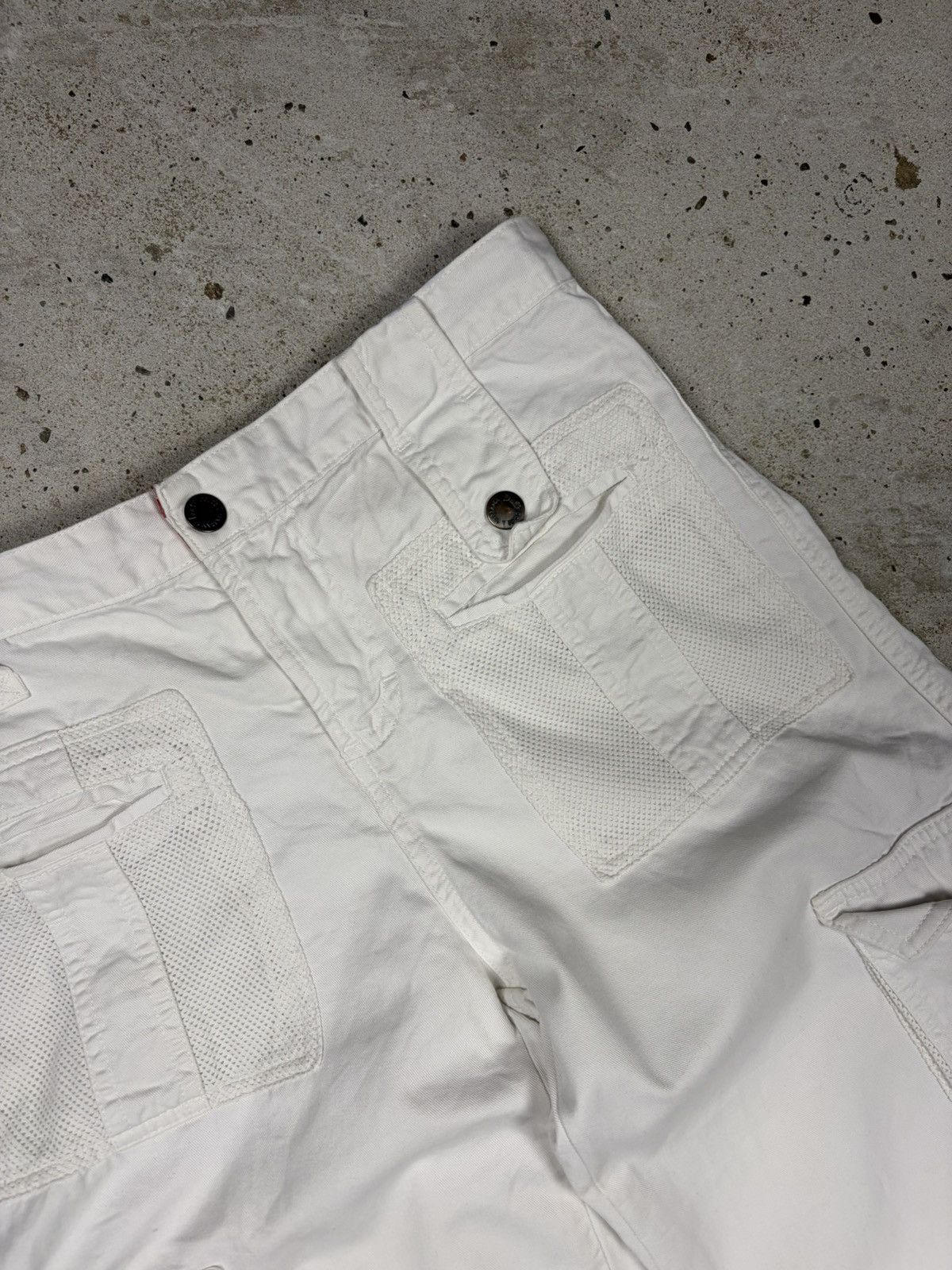 Dolce & Gabbana 2000s Dolce & Gabbana White Baggy Cargo Pants Utility Size 27" / US 4 / IT 40 - 9 Thumbnail