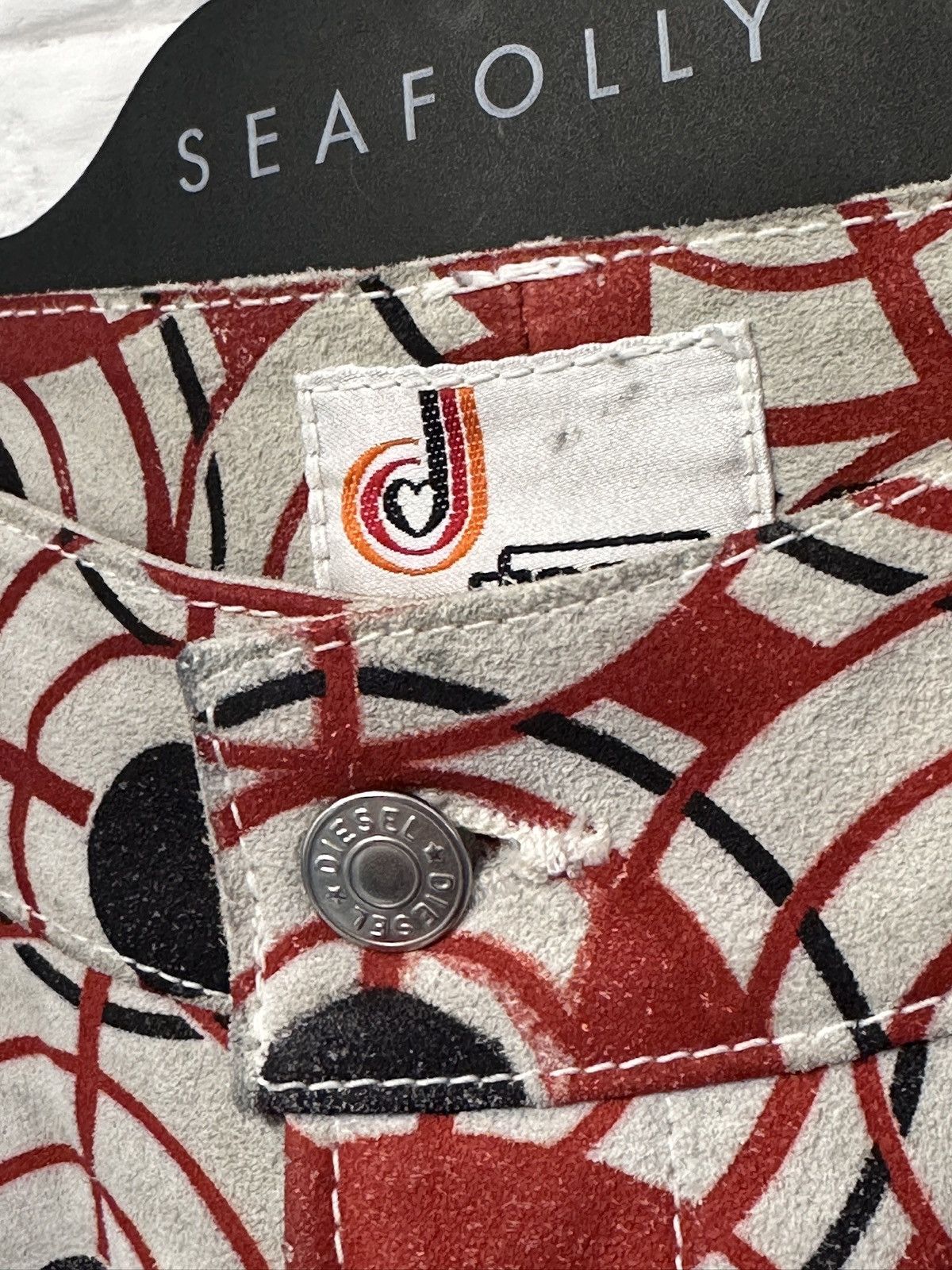 Diesel Rare Vintage Diesel Pants - Target Print, Size 28, Bold Size 28" / US 6 / IT 42 - 7 Thumbnail