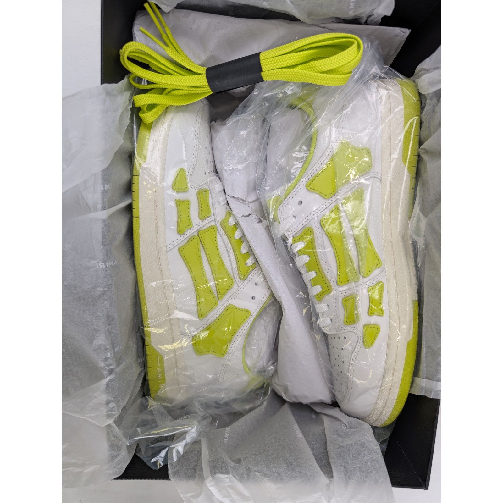 Amiri o1rshd1 Skel top Low / Skeleton Top Low Sneakers Neon Yellow Size US 9 / EU 42 - 16 Thumbnail