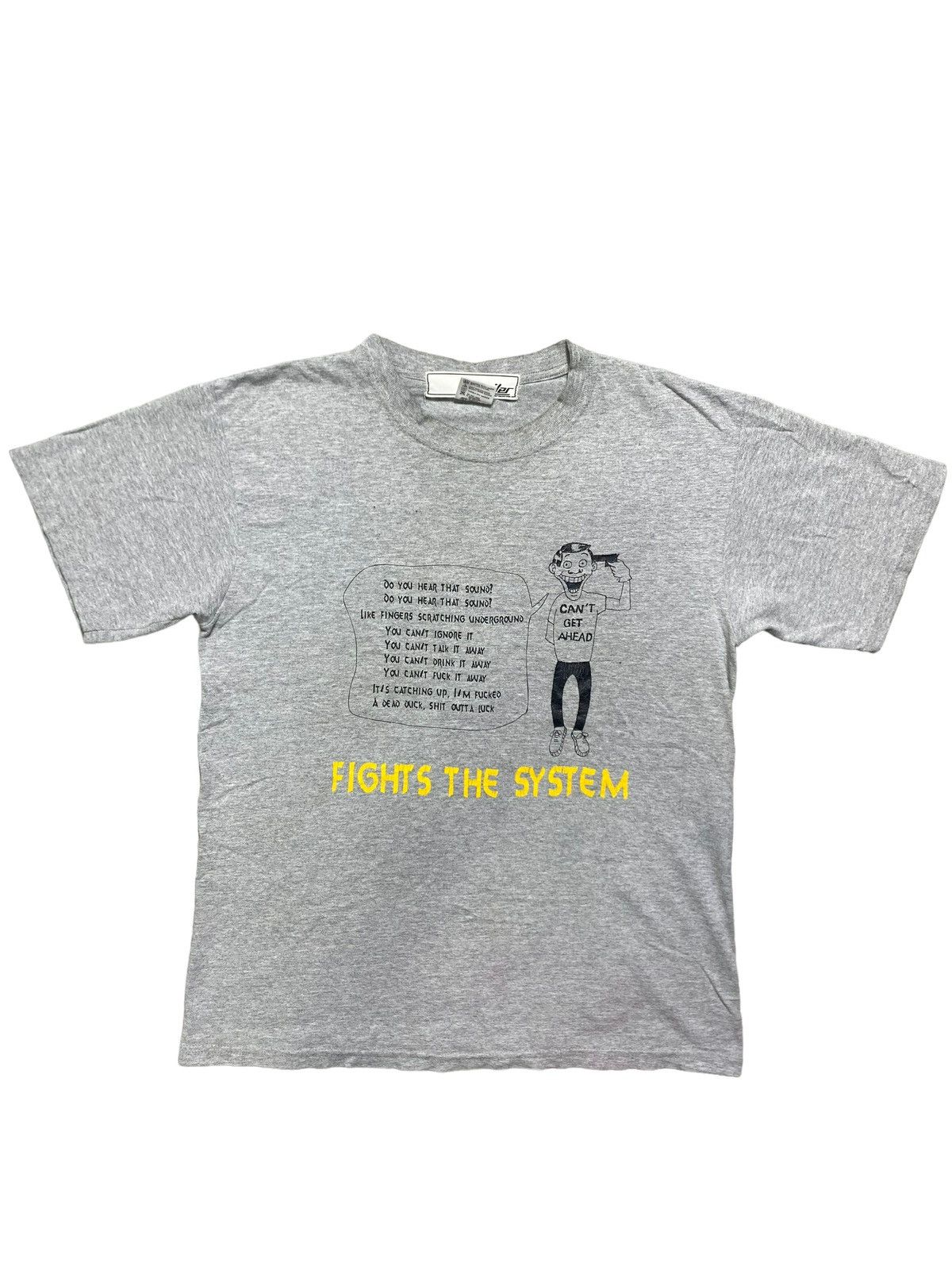 Other VINTAGE ART TEE FIGHTS THE SYSTEM ANVIL TAG Size US M / EU 48-50 / 2 - 1 Thumbnail