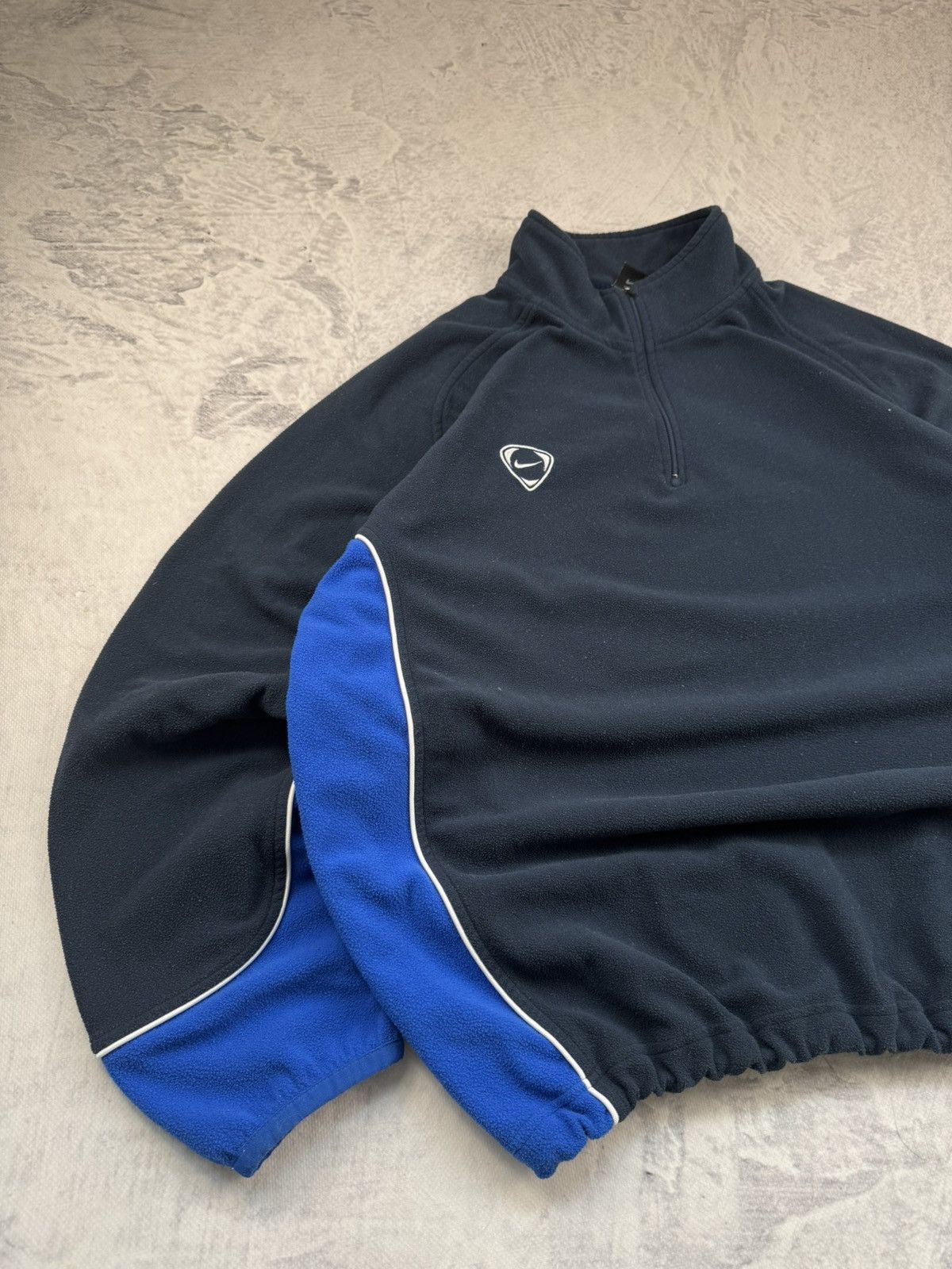 Nike × Vintage NIKE VINTAGE TEDDY FLEECE BAS LOGO OVERSIZE BOXY SWEATSHIRT Size US XL / EU 56 / 4 - 2 Thumbnail