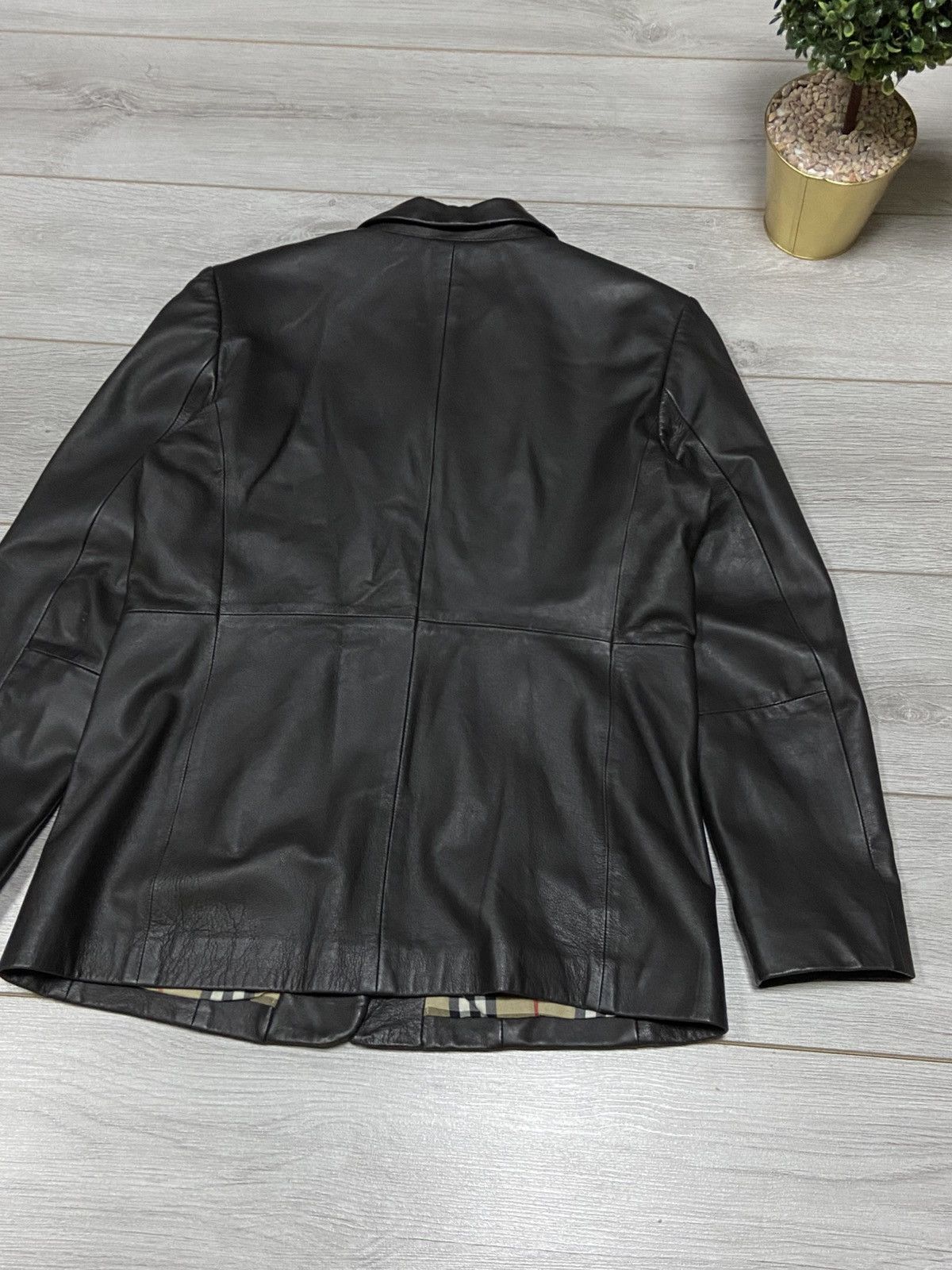 Burberry Burberry leather jacket nova check zip wool Size L / US 10 / IT 46 - 15 Thumbnail
