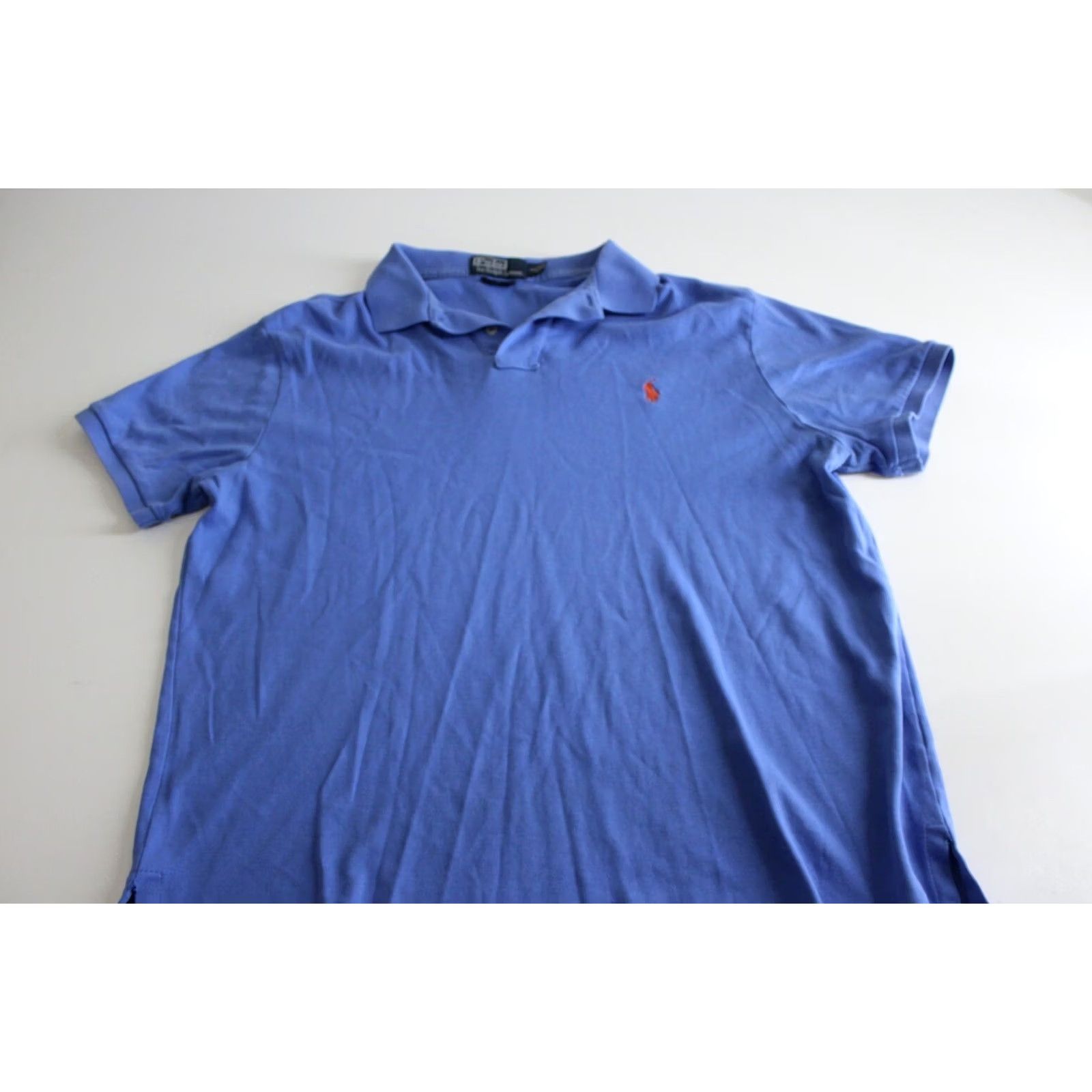 Polo Ralph Lauren VINTAGE Polo Ralph Lauren Red Orange Pony POLO SHIRT Large Custom Fit l Size US L / EU 52-54 / 3 - 2 Thumbnail