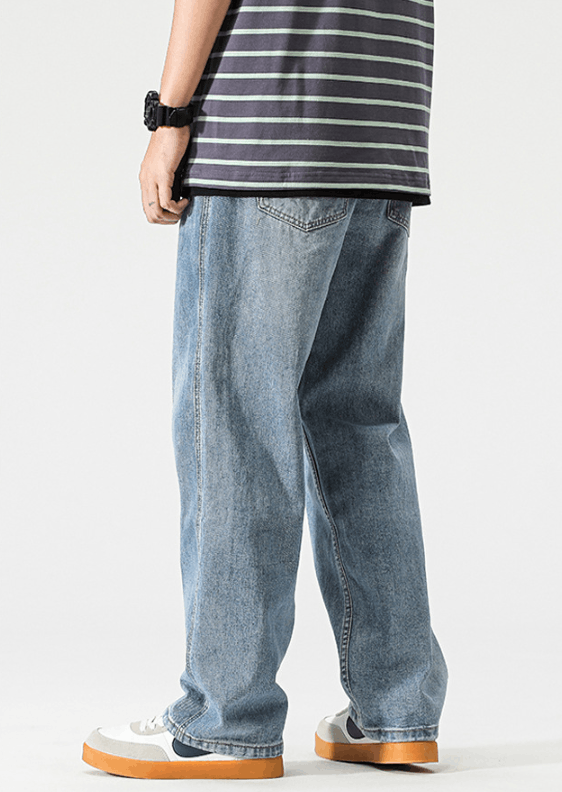 Japanese Brand Japanese trend straight retro wide leg men's jeans Size US 32 / EU 48 - 4 Thumbnail