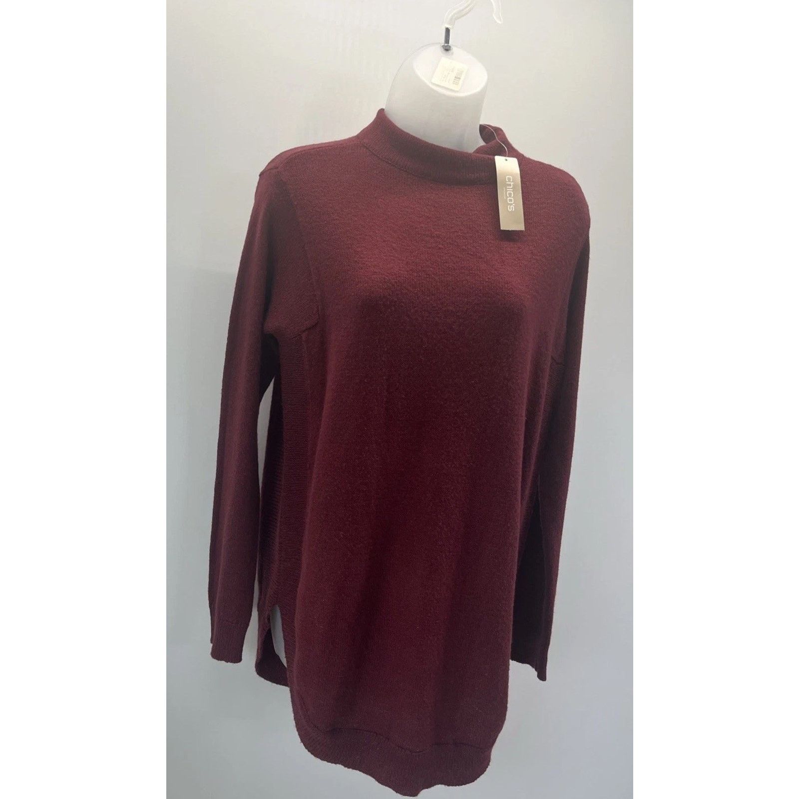 Chicos NWT Chico's Womens Sz 0 Knit Turtleneck Pullover Sweater Size S / US 4 / IT 40 - 2 Thumbnail