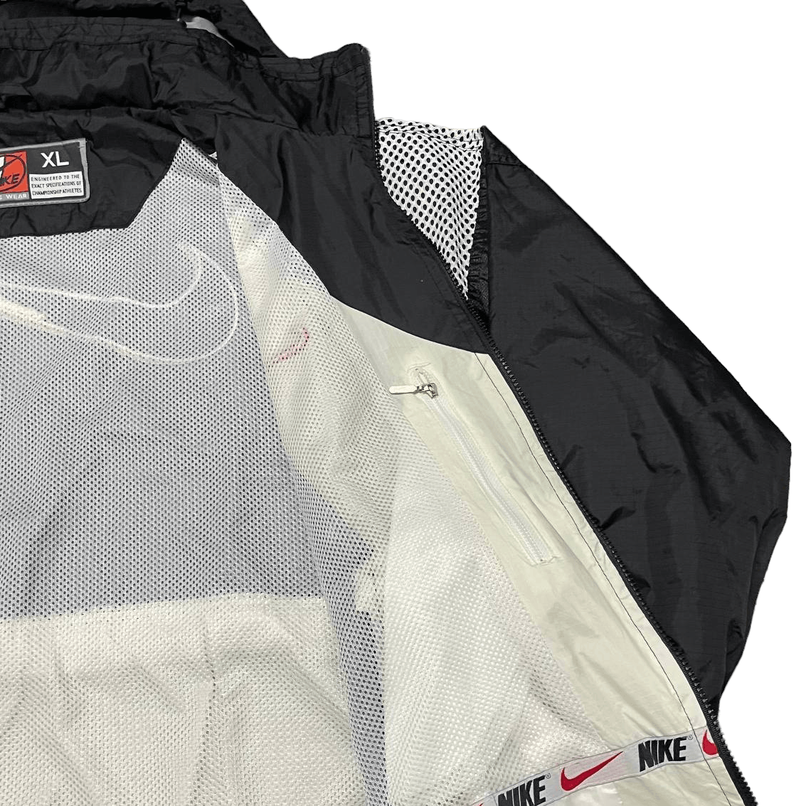 Nike Vintage 90's Nike Big Swoosh Spellout Embroidery Jacket Size US XL / EU 56 / 4 - 14 Thumbnail