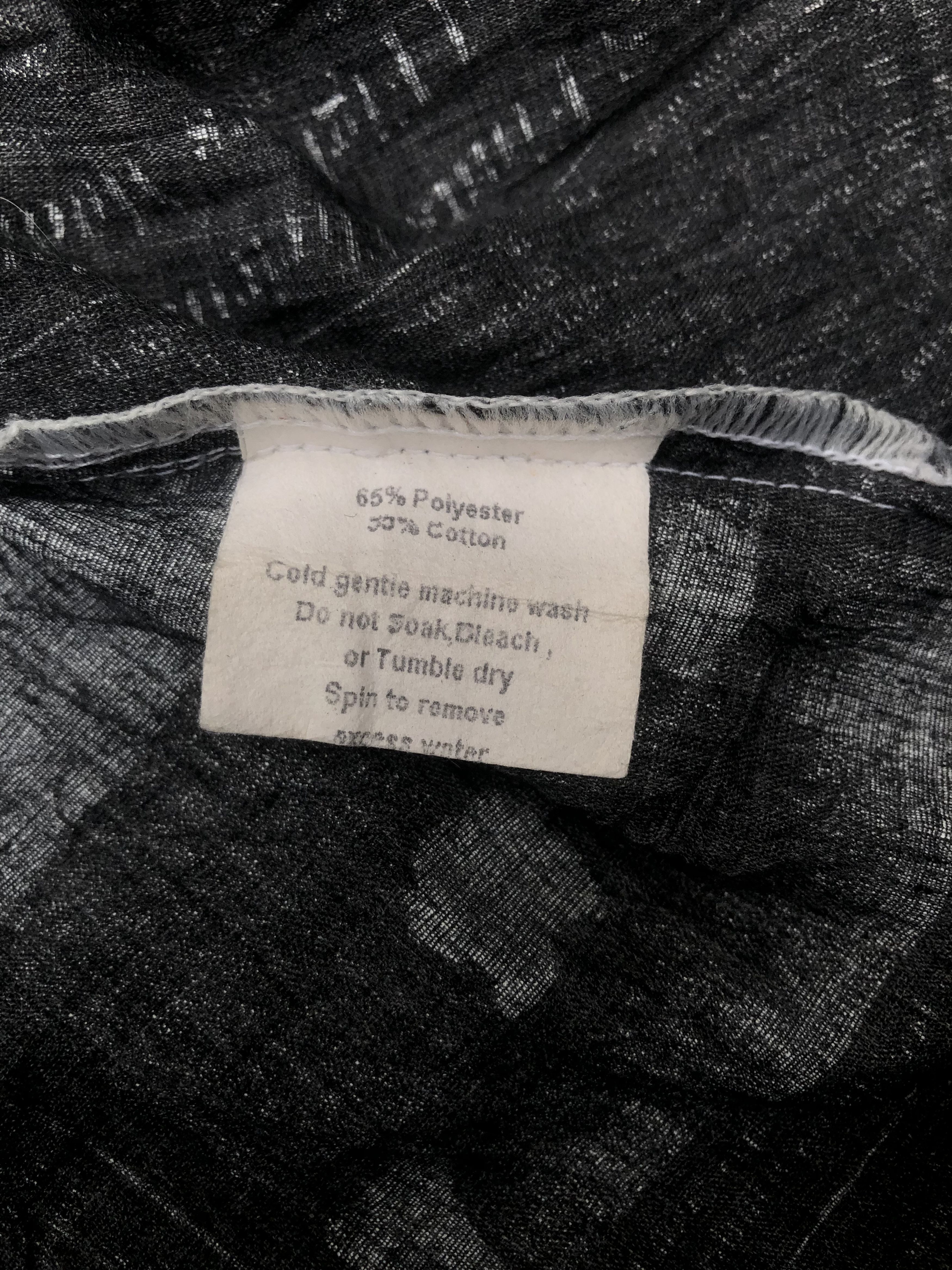 Designer × Issey Miyake SANDRA SOULOS Newspaper Button Up Shirt Designer Size XXL / US 16-18 / IT 52-54 - 6 Thumbnail