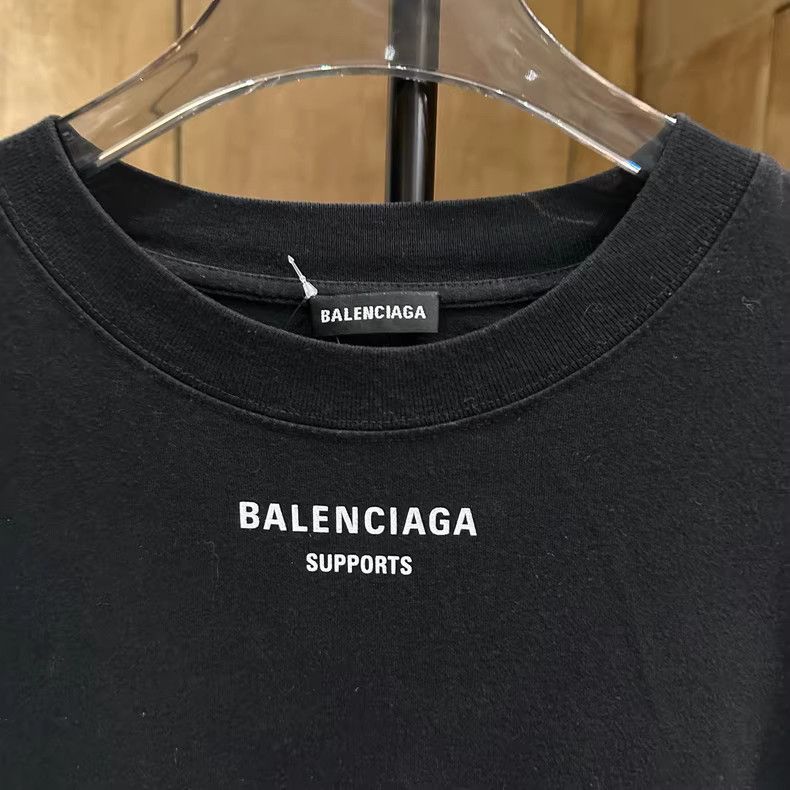 Balenciaga Short Sleeve WFP T-Shirt Black-dmc