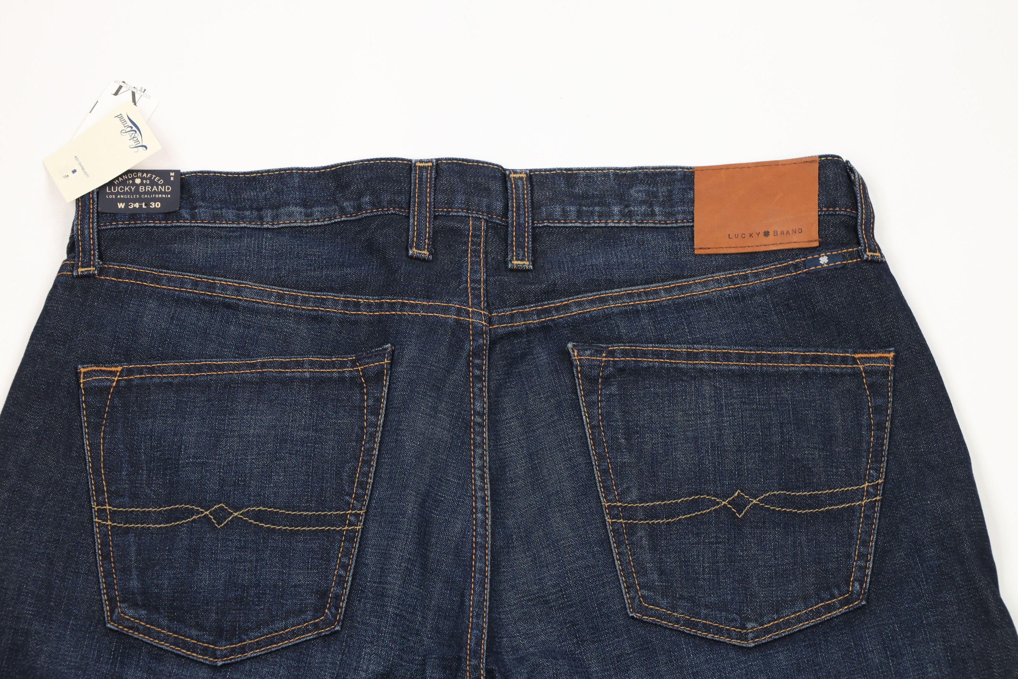 Lucky Brand × Vintage New Lucky Brand Original Straight Leg Denim Jeans Pants Blue Size US 34 / EU 50 - 7 Thumbnail
