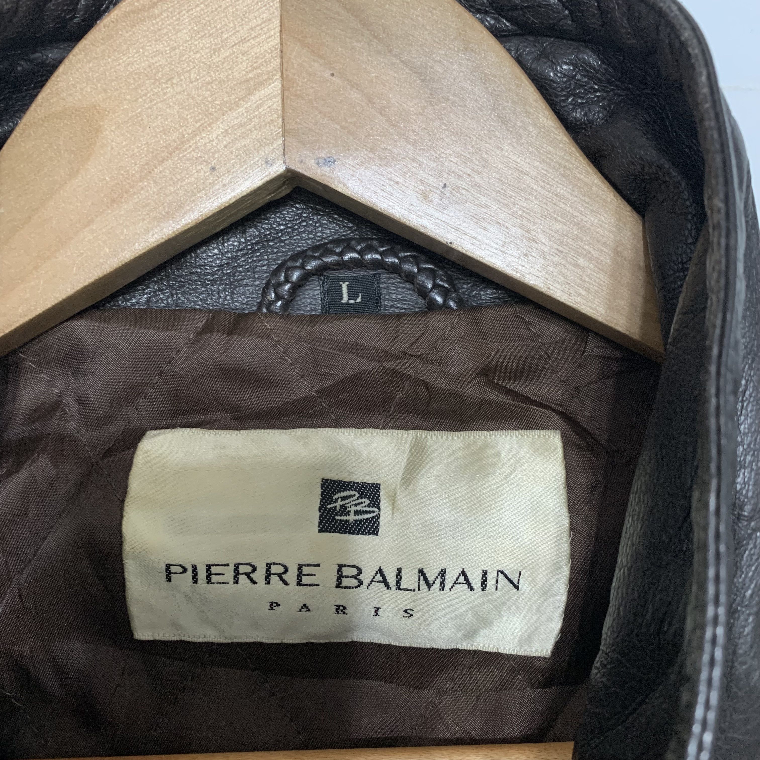 Pierre Balmain Pierre Balmain Leather Jacket Size US L / EU 52-54 / 3 - 8 Thumbnail