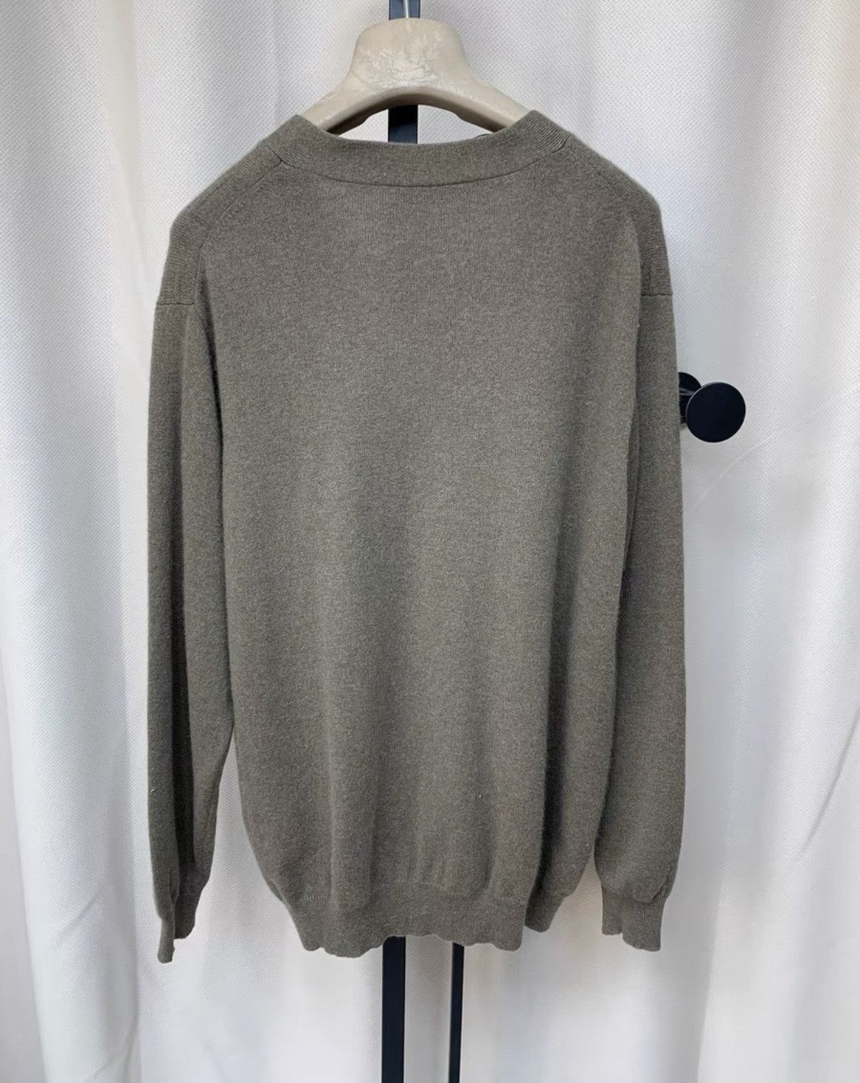 Loro Piana LORO PIANA Men's Brown/Light Beige Pure Cashmere Cardigan Size US L / EU 52-54 / 3 - 4 Thumbnail