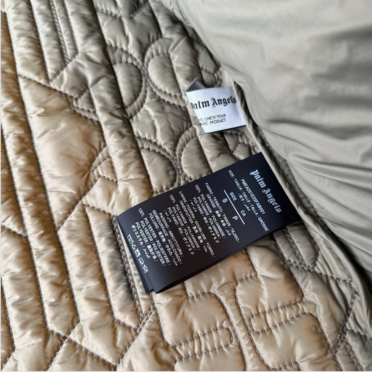 Palm Angels Palm Angels Monogram Quilted Shirt Jacket Size US S / EU 44-46 / 1 - 12 Thumbnail