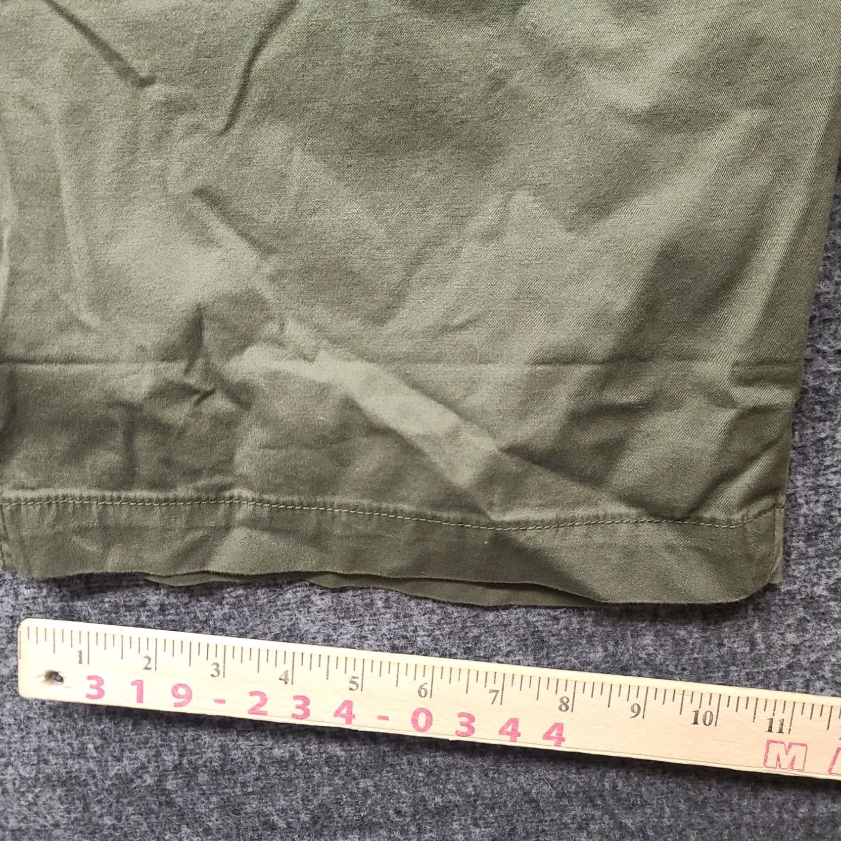 Levi's Levi's XX Chino Shorts Mens 42 Regular Fit 10 Inseam Green Casual Travel Workwear Stretch Cotton Spandex Button Logo Zipper Size US 42 / EU 58 - 7 Thumbnail