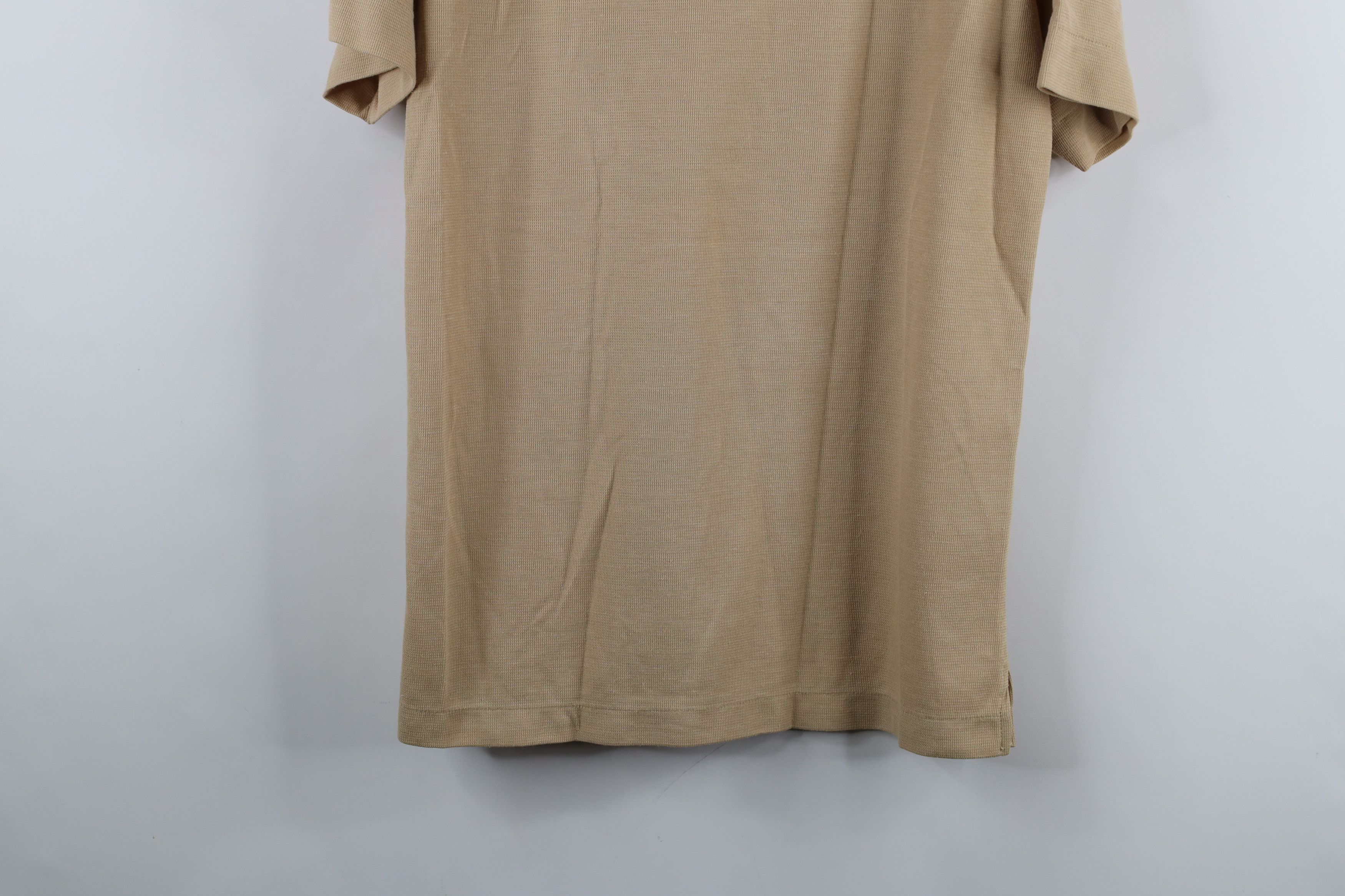 Vintage Vintage 70s Givenchy Spell Knit Collared Polo Shirt Beige Size US M / EU 48-50 / 2 - 14 Thumbnail