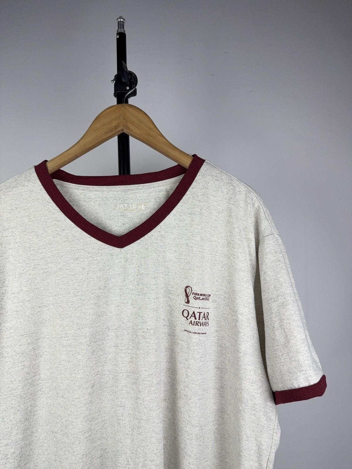 Vintage FIFA World Cup 2022 QATAR Airways Official Tee Shirt Size US L / EU 52-54 / 3 - 2 Thumbnail