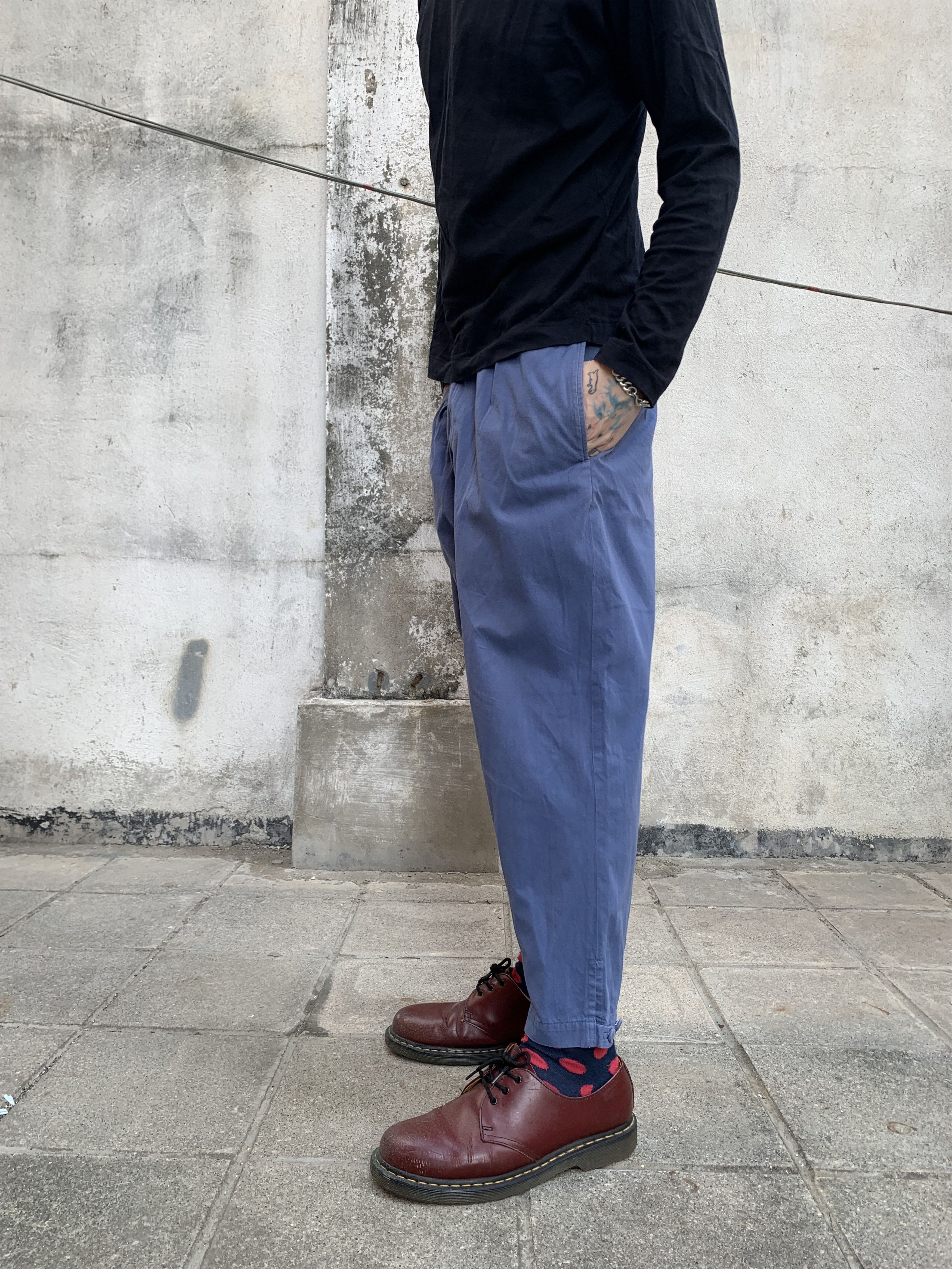 Yohji Yamamoto Yohji Yamamoto Pour Homme Dip Dye Cropped Pants Size US 32 / EU 48 - 3 Thumbnail