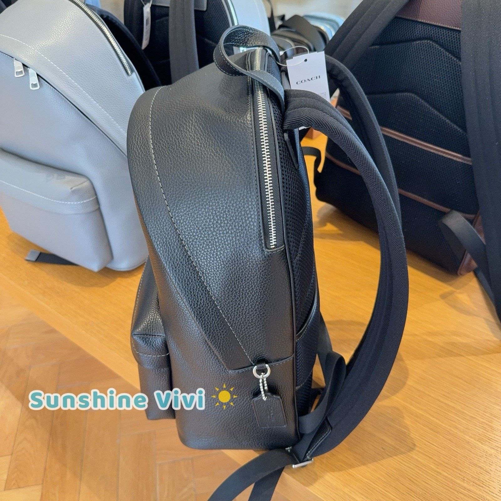 Coach NWT Coach Taylor Backpack refined Pebble Leather CDX93 Black Size ONE SIZE - 3 Thumbnail