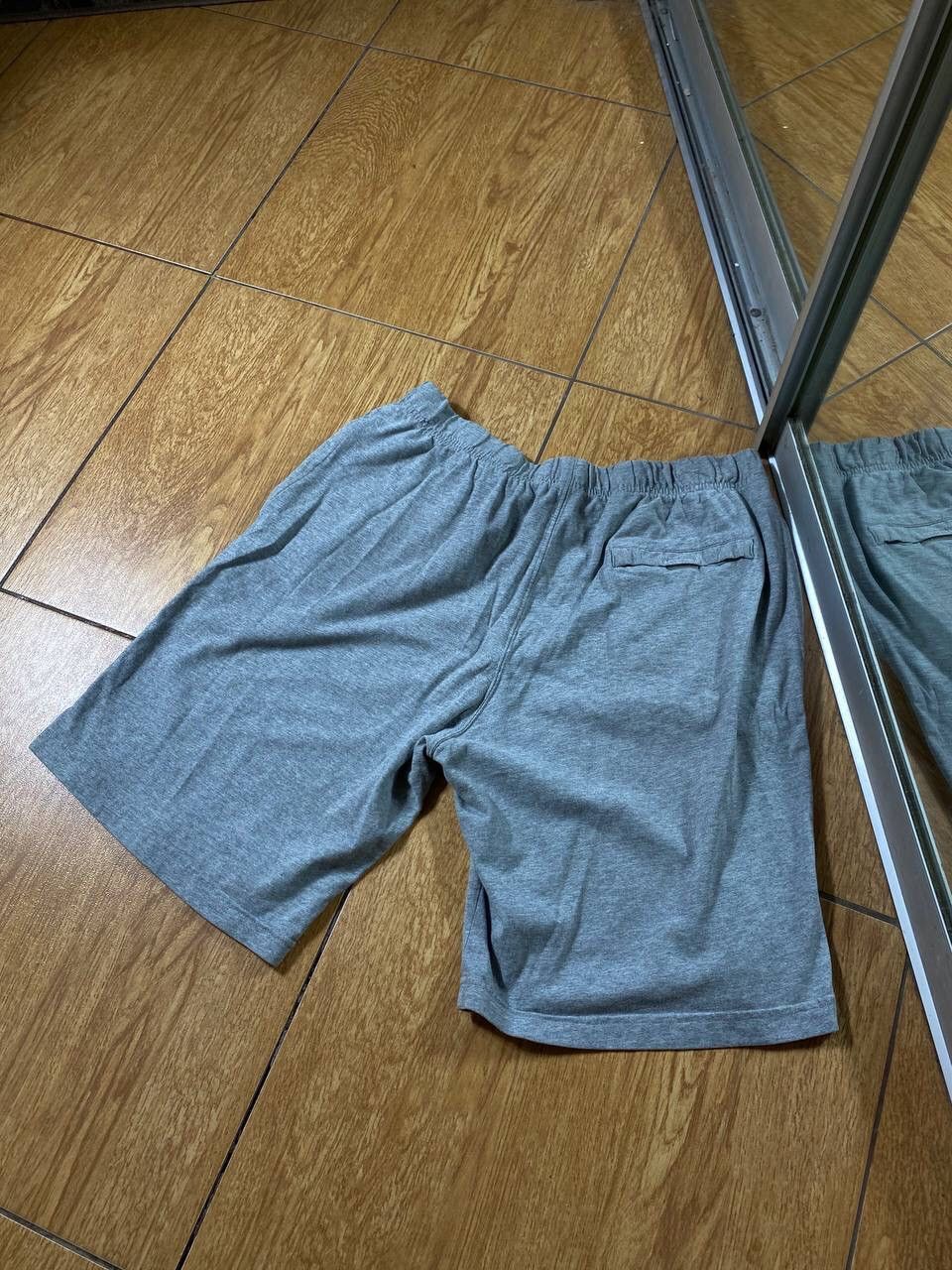 Nike × Vintage Nike Vintage Y2k Swoosh Logo Shorts Rare Streetwear Gray Size US 36 / EU 52 - 9 Thumbnail