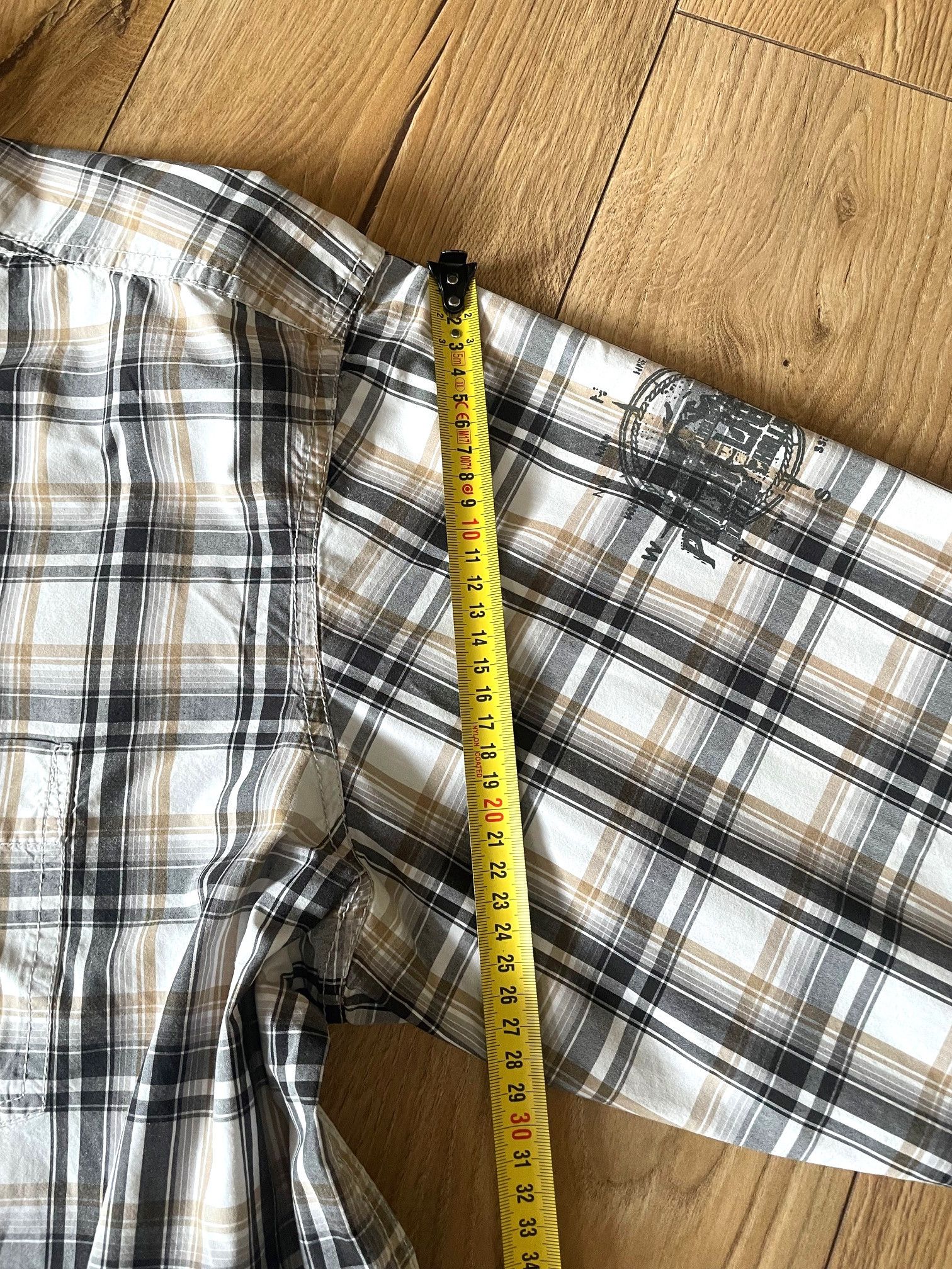 camel active Men's beige-brown checkered shirt 3XL Camel Active Size US XXL / EU 58 / 5 - 6 Thumbnail
