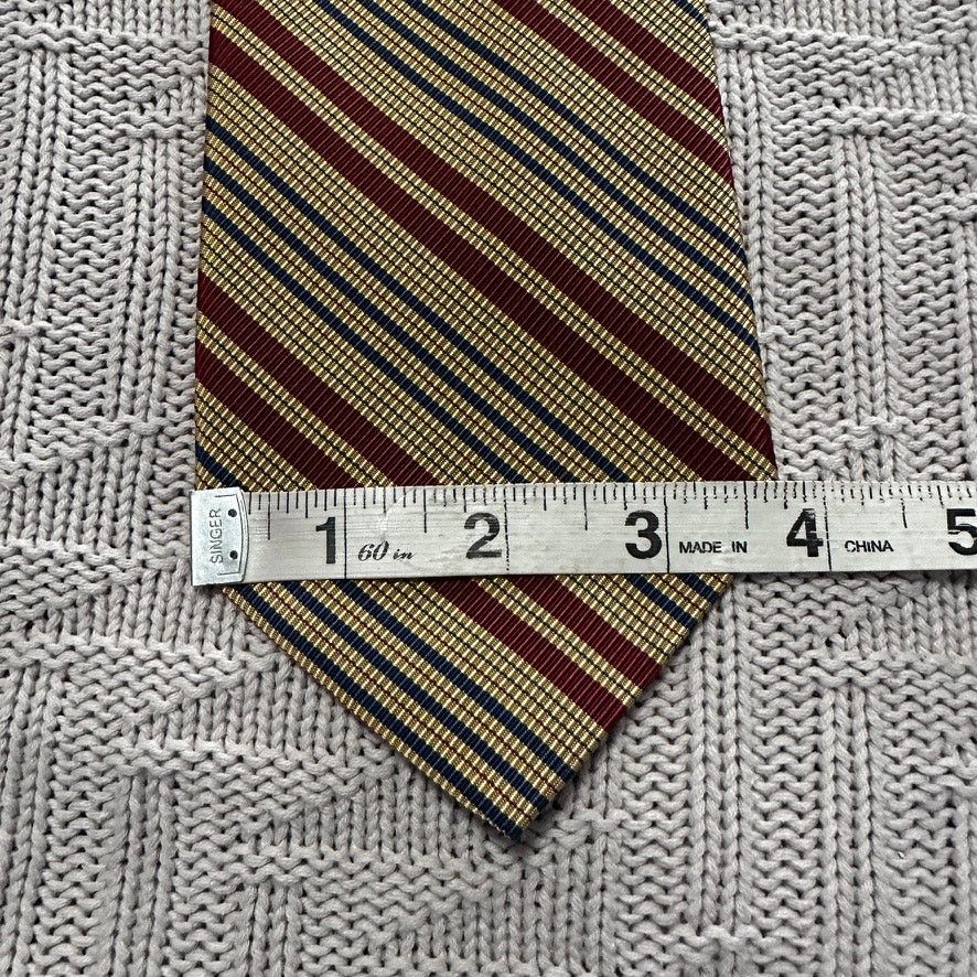 Hickey Freeman Hickey-Freeman brown striped silk tie Size ONE SIZE - 6 Thumbnail