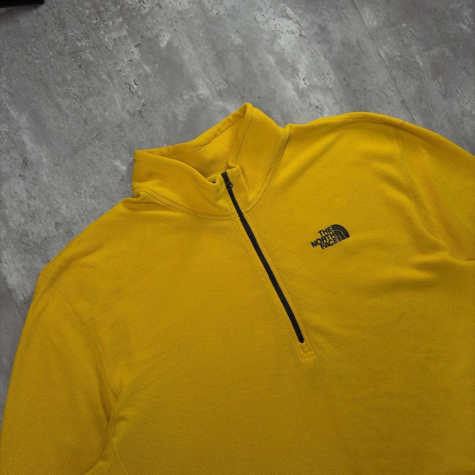 The North Face Y2K Yellow The North Face Fleece Quarter Zip Sweater Size US XXL / EU 58 / 5 - 4 Thumbnail