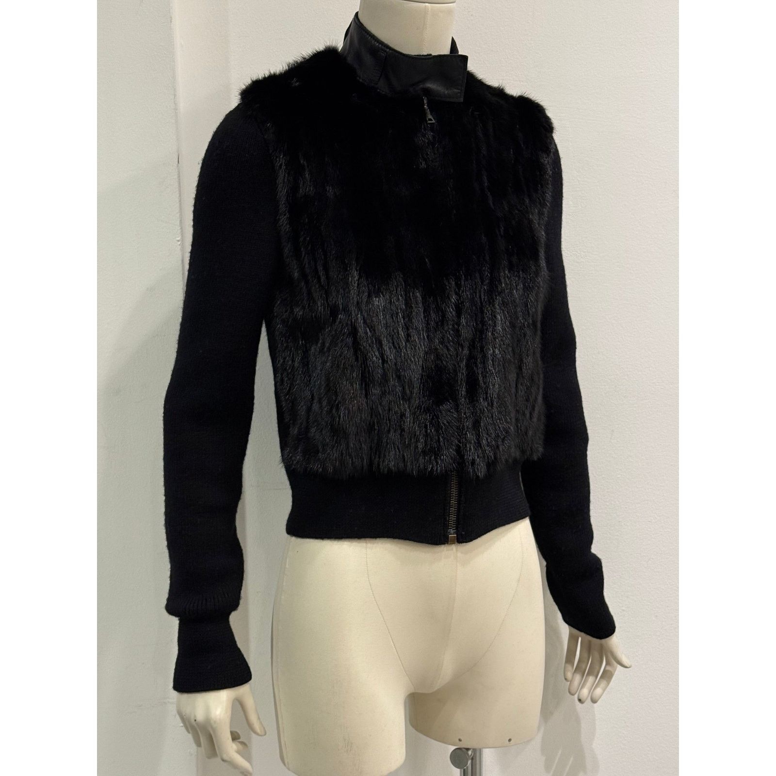 Prada 2000s Prada mink fur cardigan Size M / US 6-8 / IT 42-44 - 3 Thumbnail