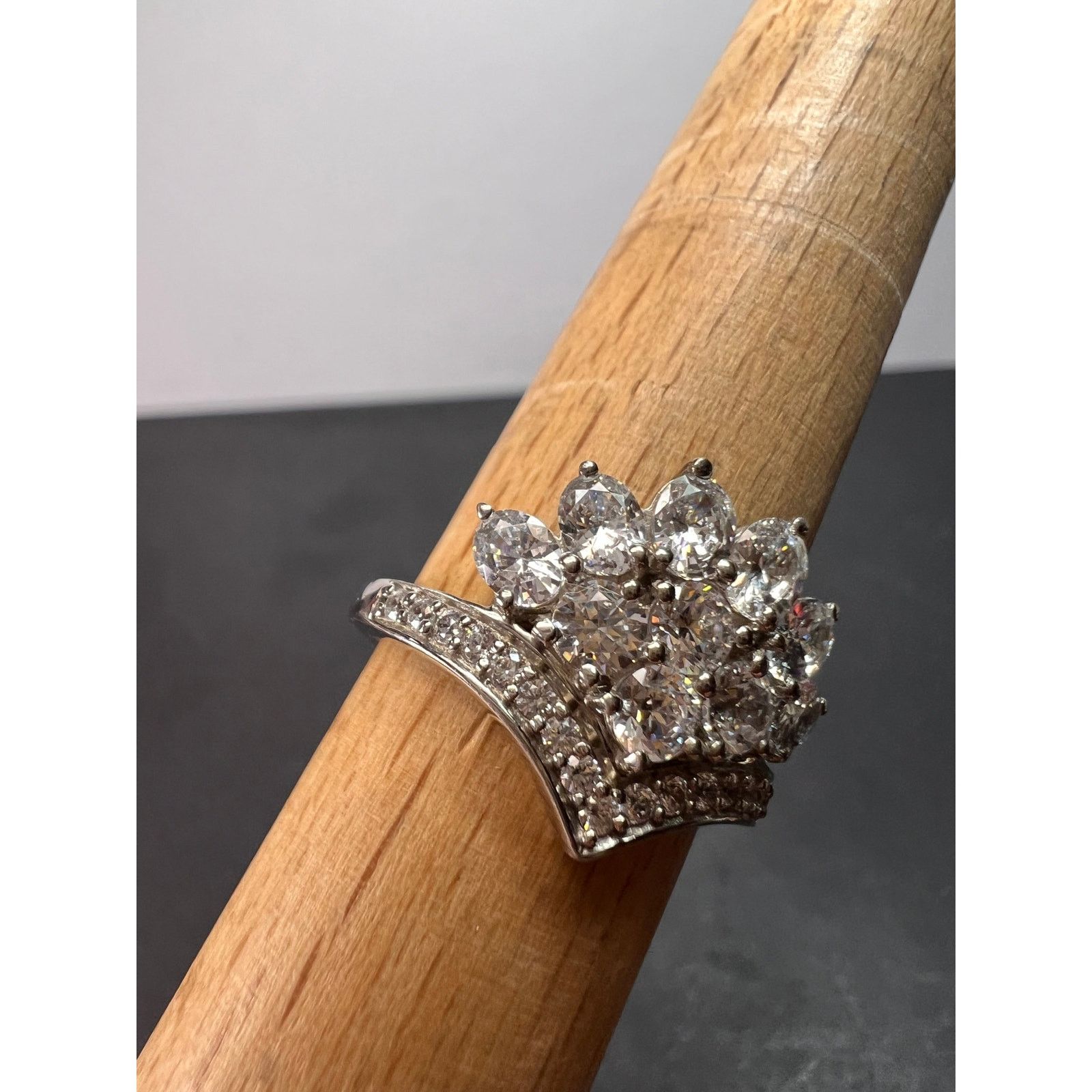 Other White CZ ring in rhodium over sterling silver size 9 Size ONE SIZE - 5 Thumbnail