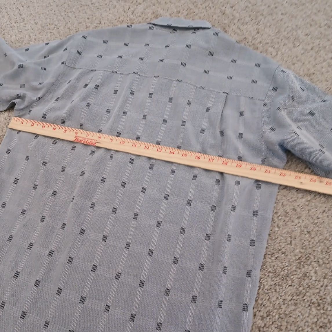 Marcs Marc Edwards Shirt Mens Medium Gray Black Geometric Long Sleeve Button Up Size US M / EU 48-50 / 2 - 7 Thumbnail